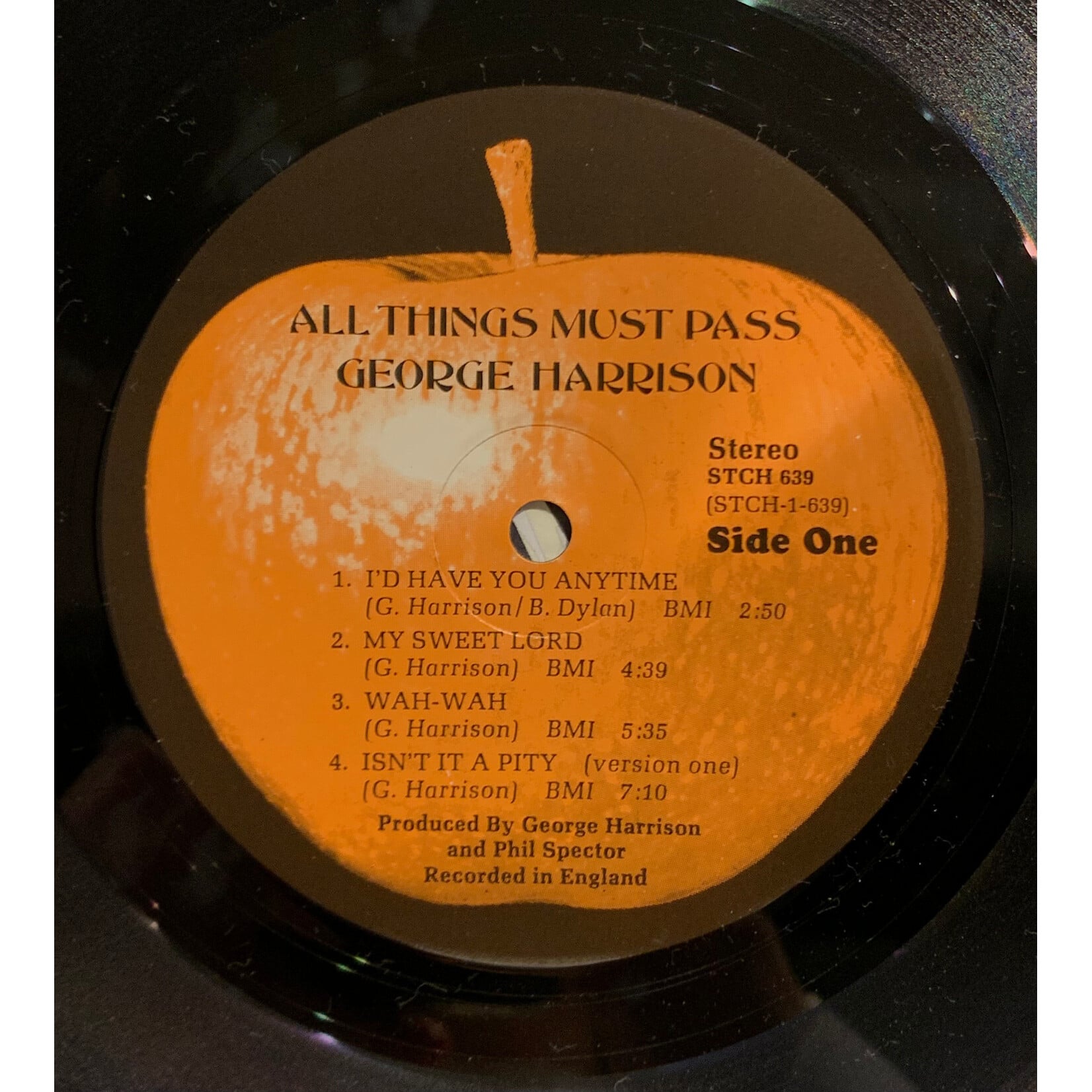 [Kollectible Vinyl] Harrison, George: All Things Must Pass (1970, Canada, Disc Ex) [APPLE]