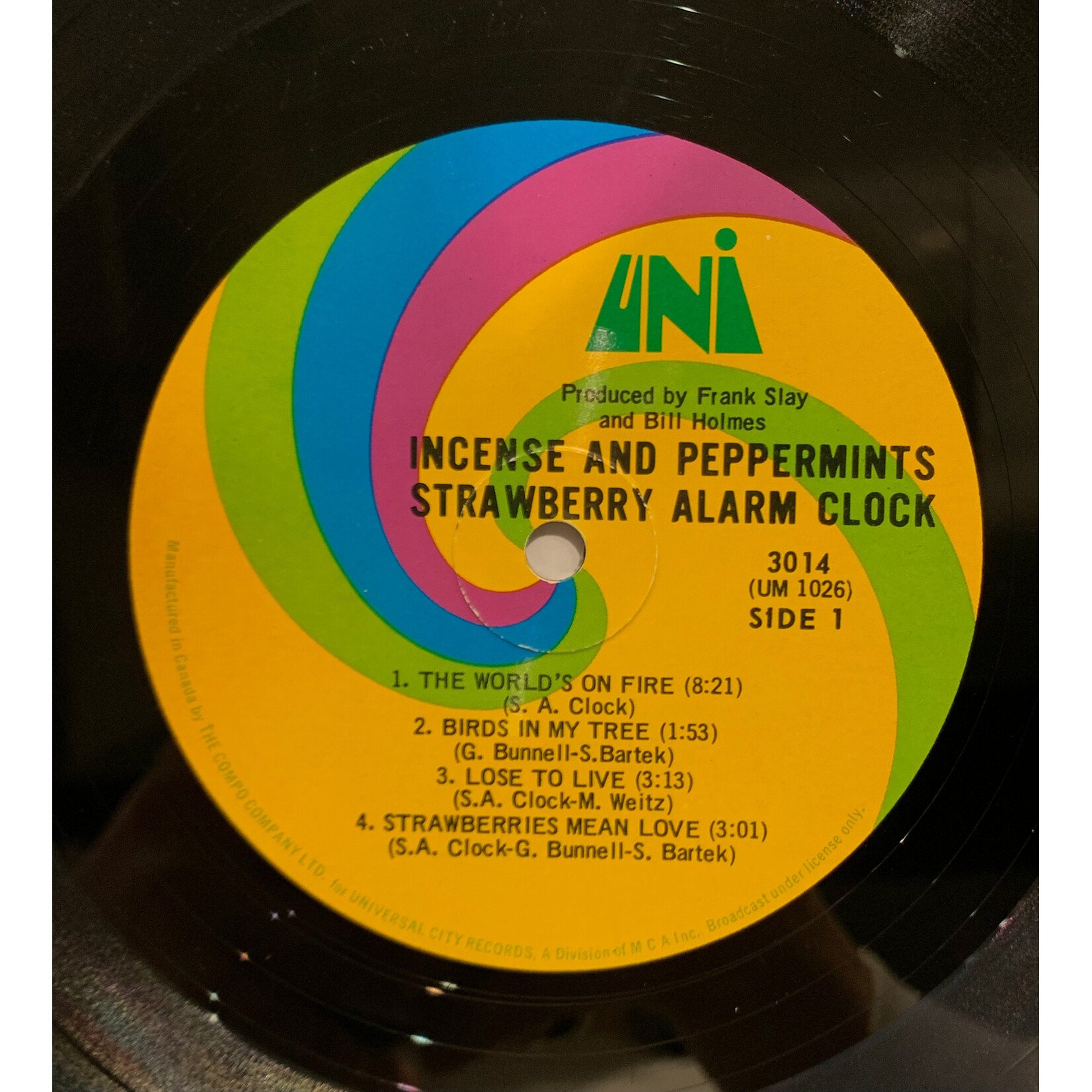 [Kollectible Vinyl] Strawberry Alarm Clock: Incense And Peppermints (1967, Canada, In Shrink, Ex) [UNI]
