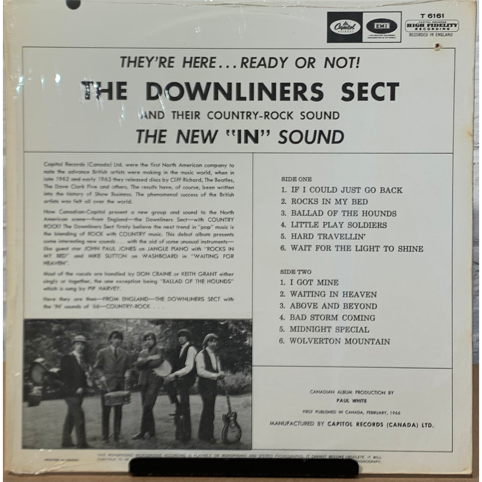 [Kollectible Vinyl] Downliners Sect: The Country Rock Sound of The Downliners Sect (1966, Canada, Mono, Capitol 6000, EX) [CAPITOL]