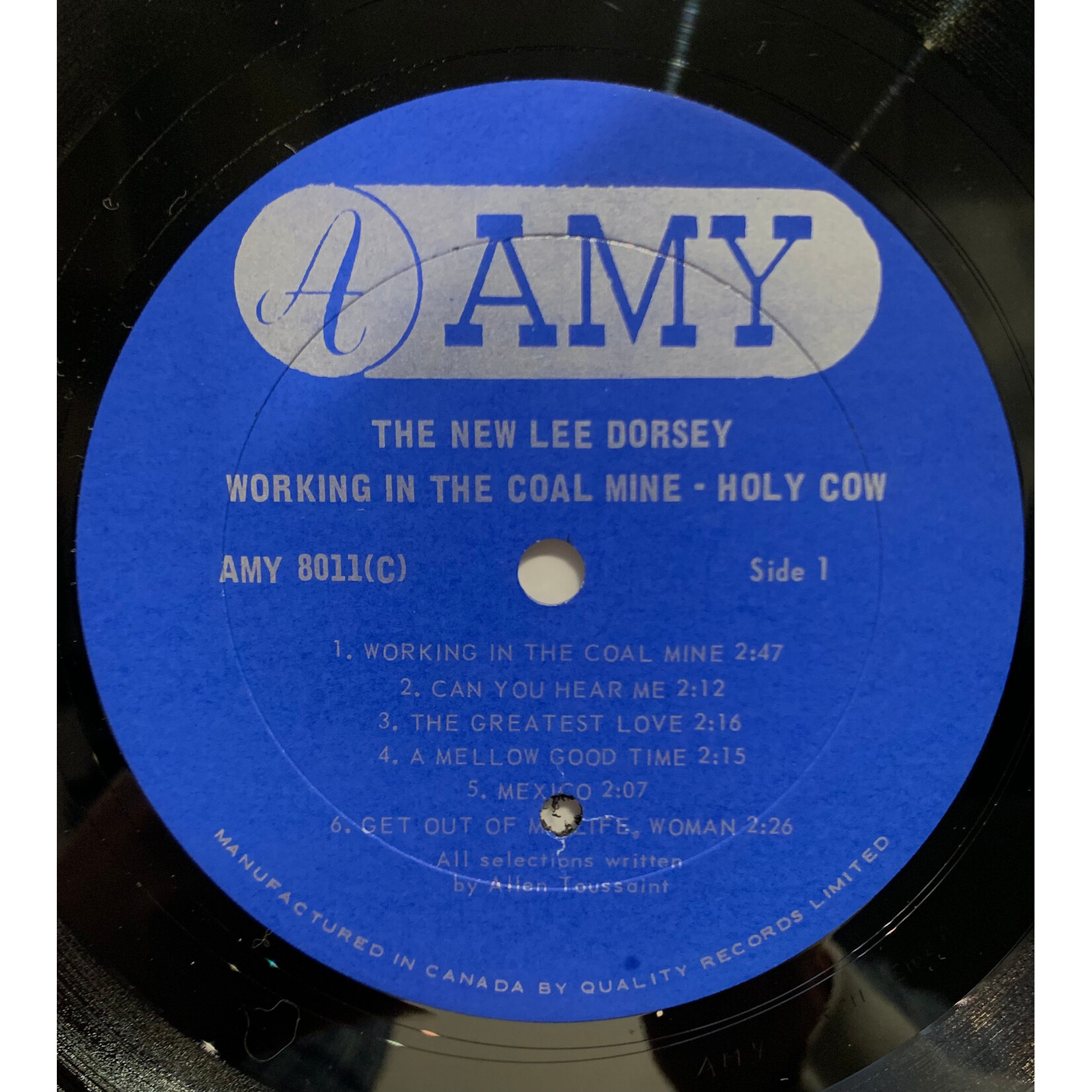 [Kollectible Vinyl] Dorsey, Lee: Working in The Coal Mine - Holy Cow (1966, Canada, In Shrink, EX) [AMY]