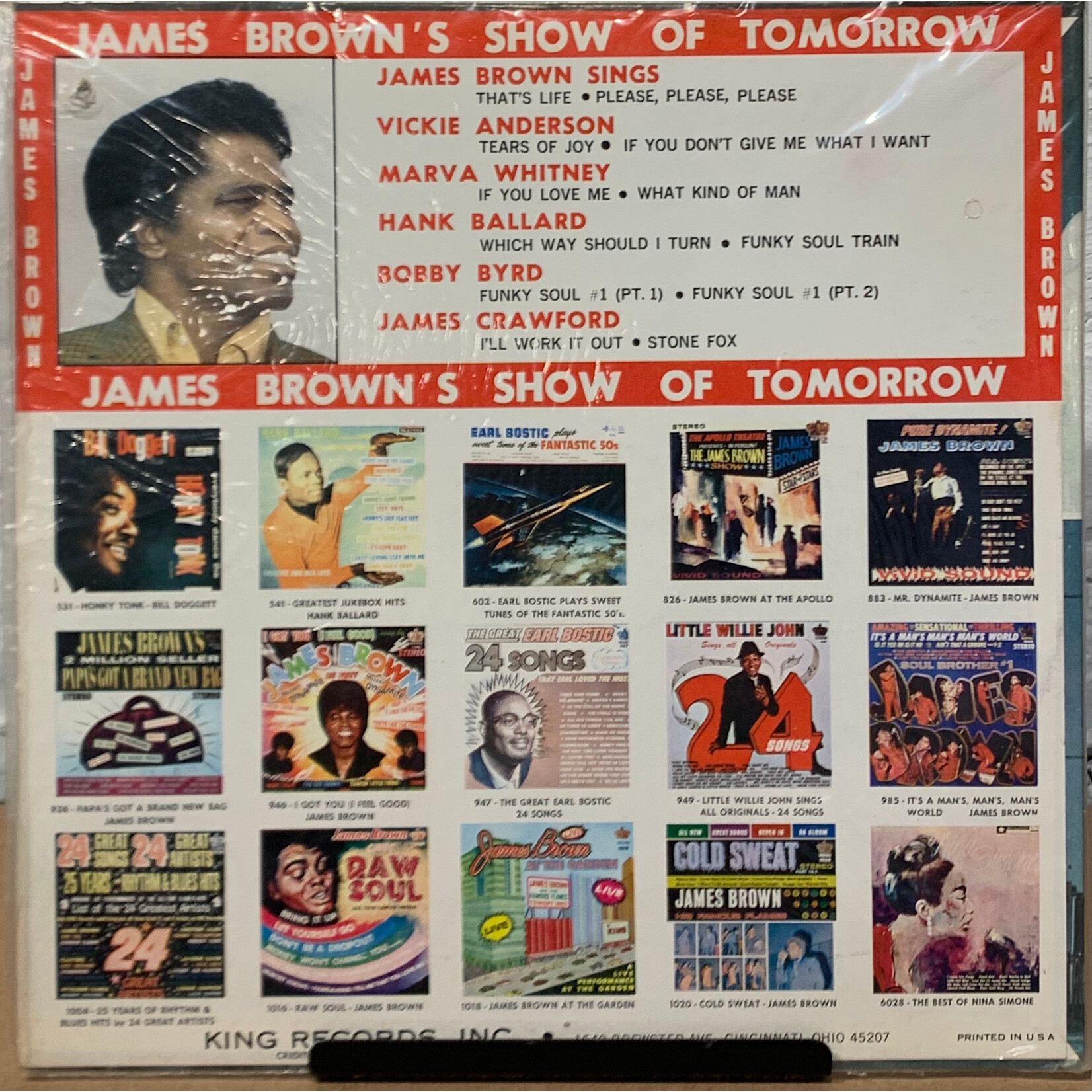 [Kollectible Vinyl] Brown, James: James Brown Presents His Show of Tomorrow (1968, Canada, In Shrink, EX) [REGENCY]