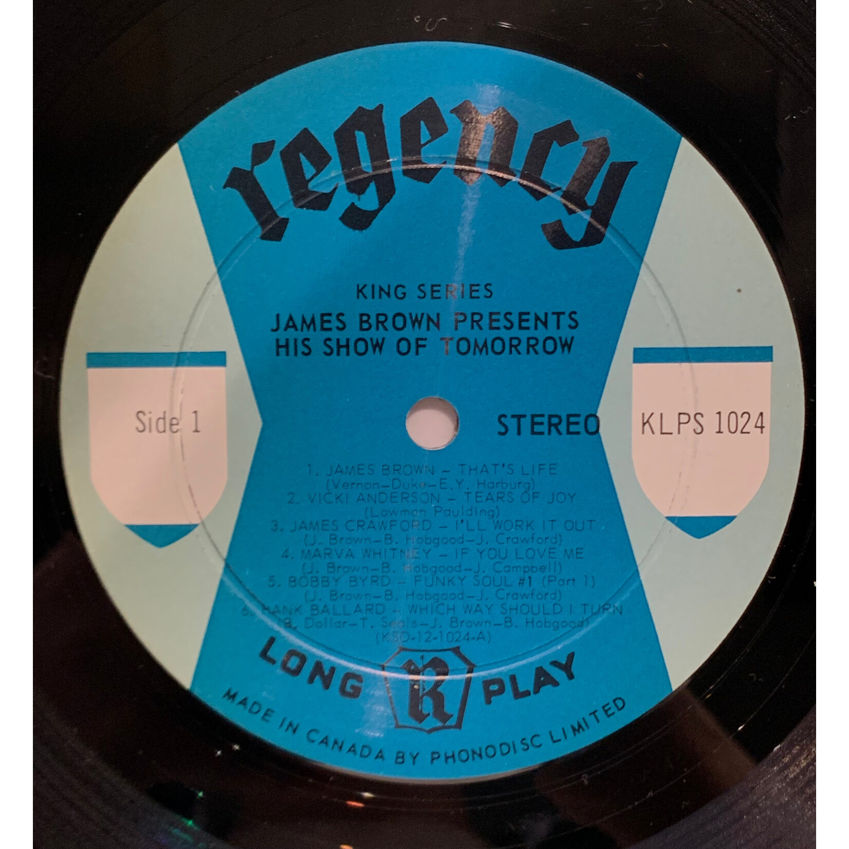 [Kollectible Vinyl] Brown, James: James Brown Presents His Show of Tomorrow (1968, Canada, In Shrink, EX) [REGENCY]