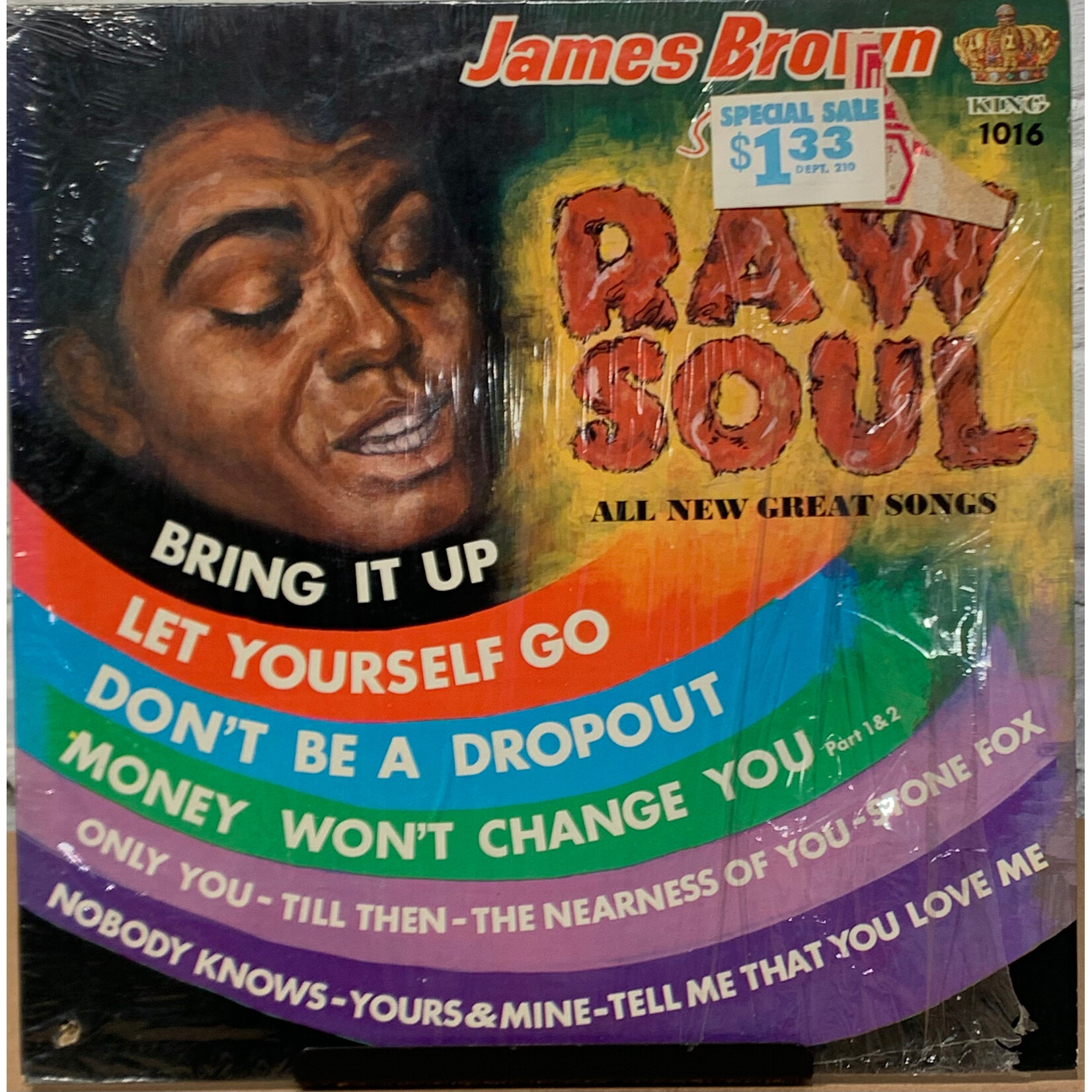 [Kollectible Vinyl] Brown, James: James Brown Sings Raw Soul (1967, Canada, Mono, In Shrink, EX) [REGENCY]