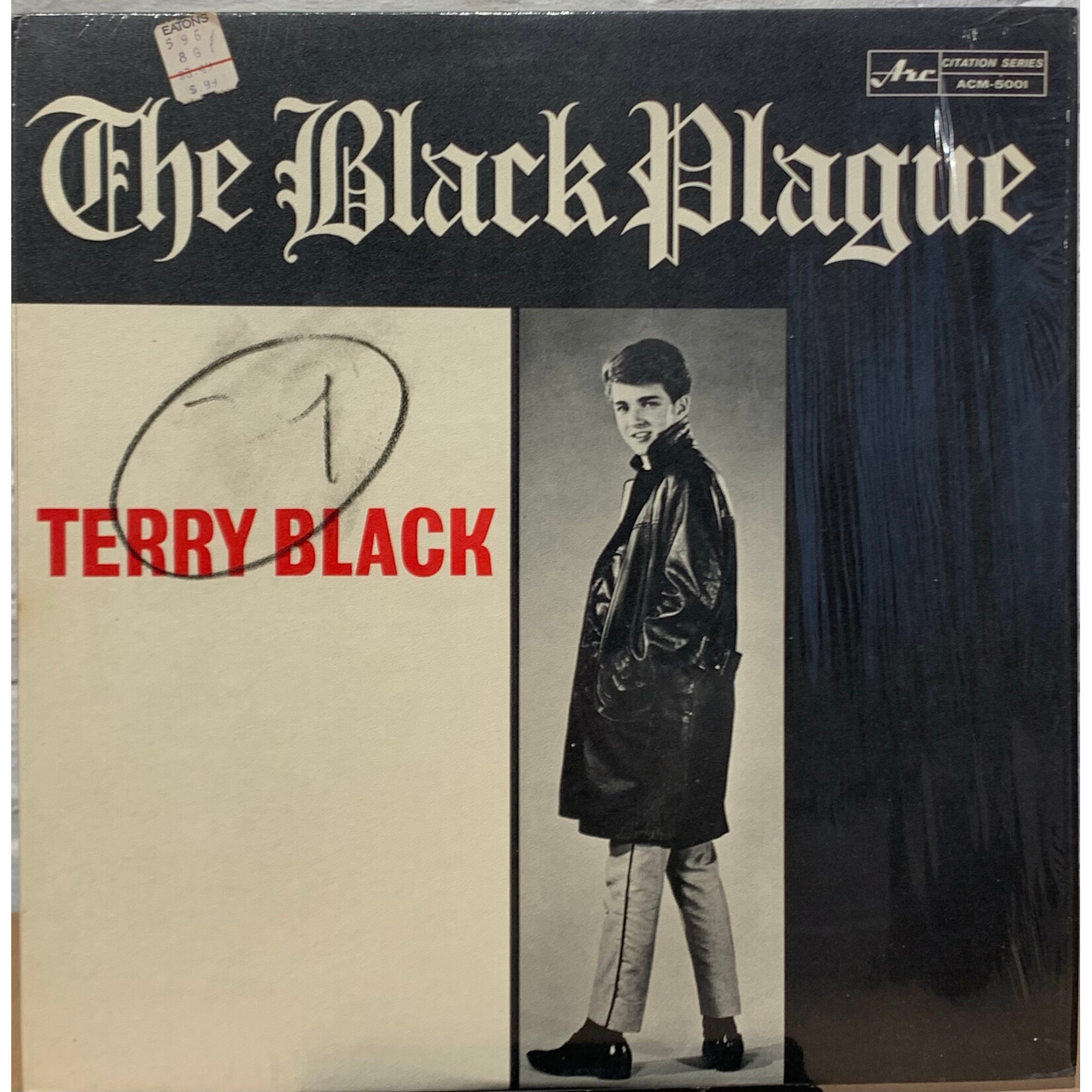 [Kollectible Vinyl] Black, Terry: The Black Plague (1964, Canada, In Shrink, EX) [ARC]