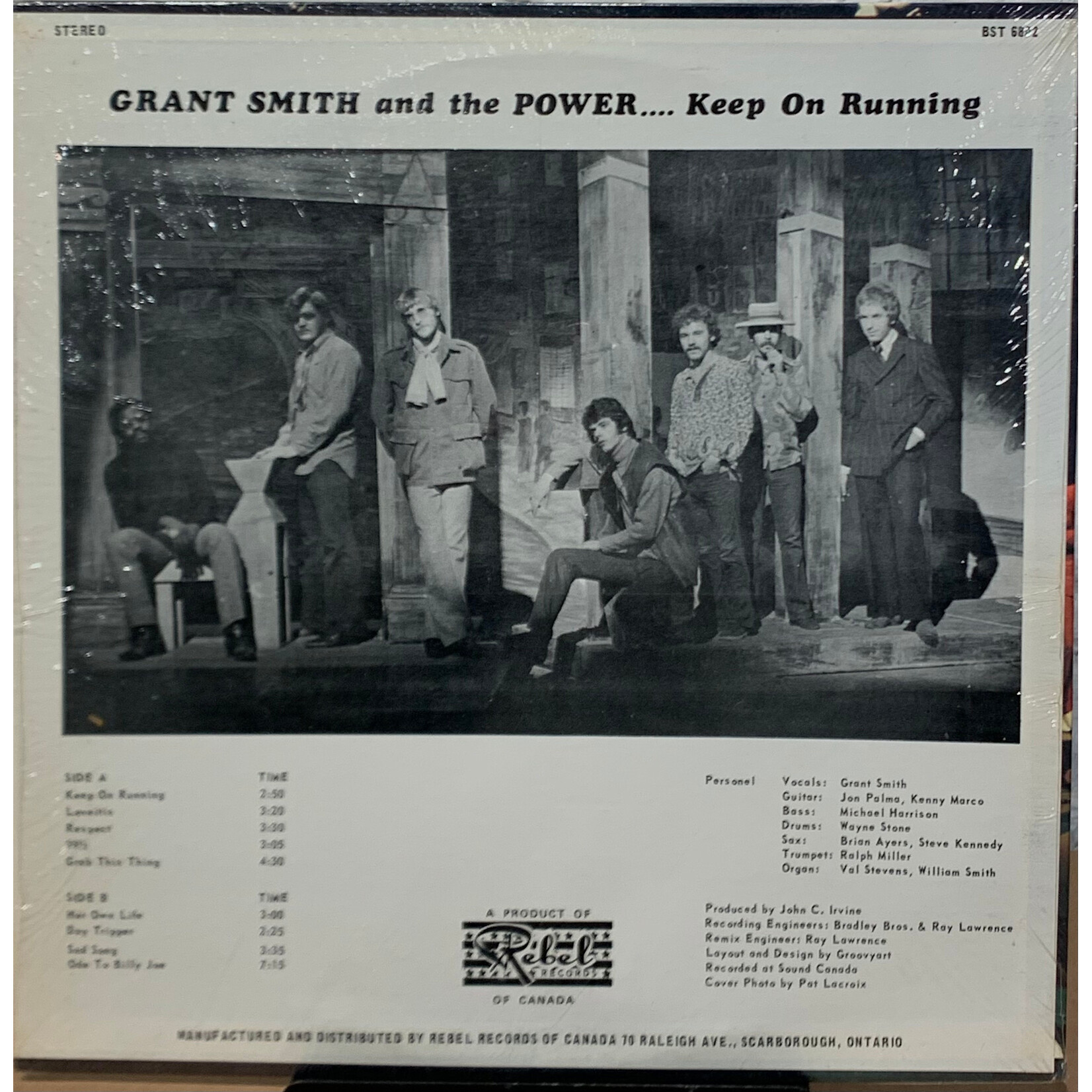 [Kollectible Vinyl] Smith, Grant & The Power: Keep On Running (1968, Canada, In Shrink, EX) [BOO]