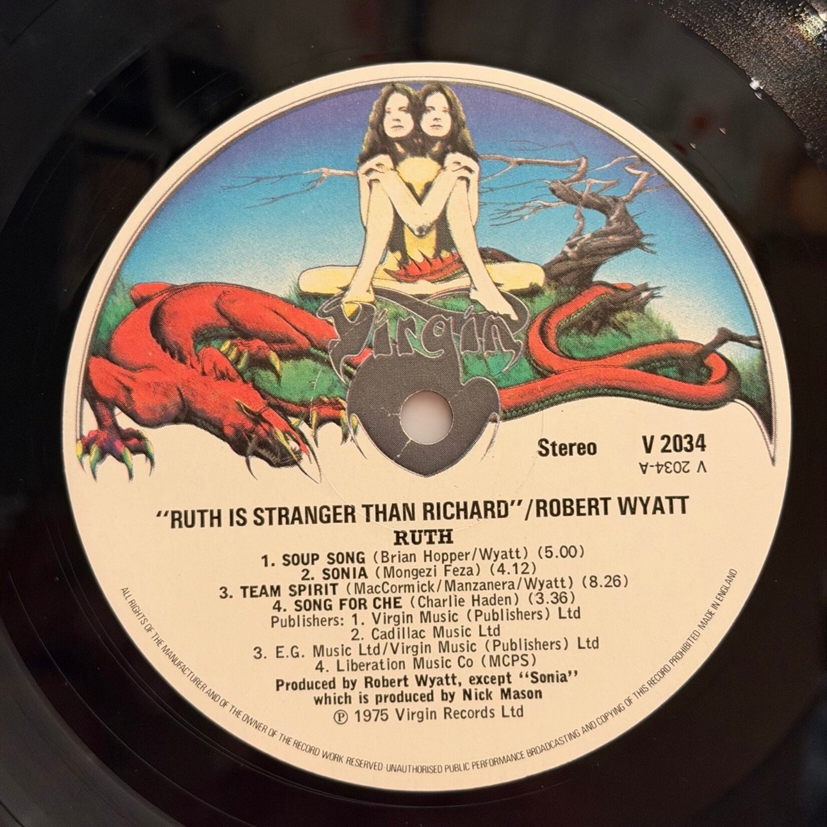 [Nick's Disk Pics] Wyatt, Robert: Ruth Is Stranger Than Richard (In Shrink, Ex) [VIRGIN]