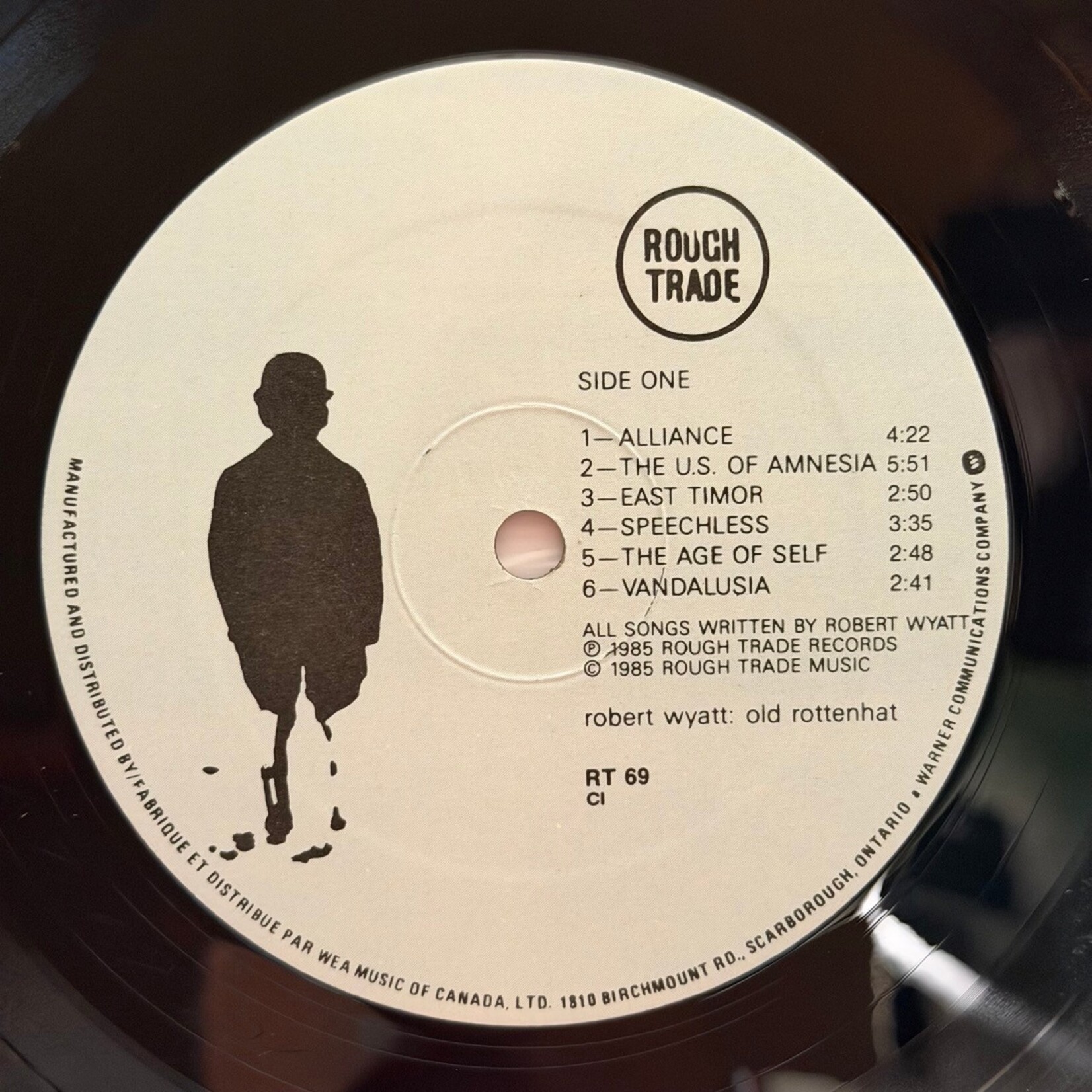 [Nick's Disk Pics] Wyatt, Robert: Old Rottenhat (1985, CANADA, VG+) [ROUGH TRADE]