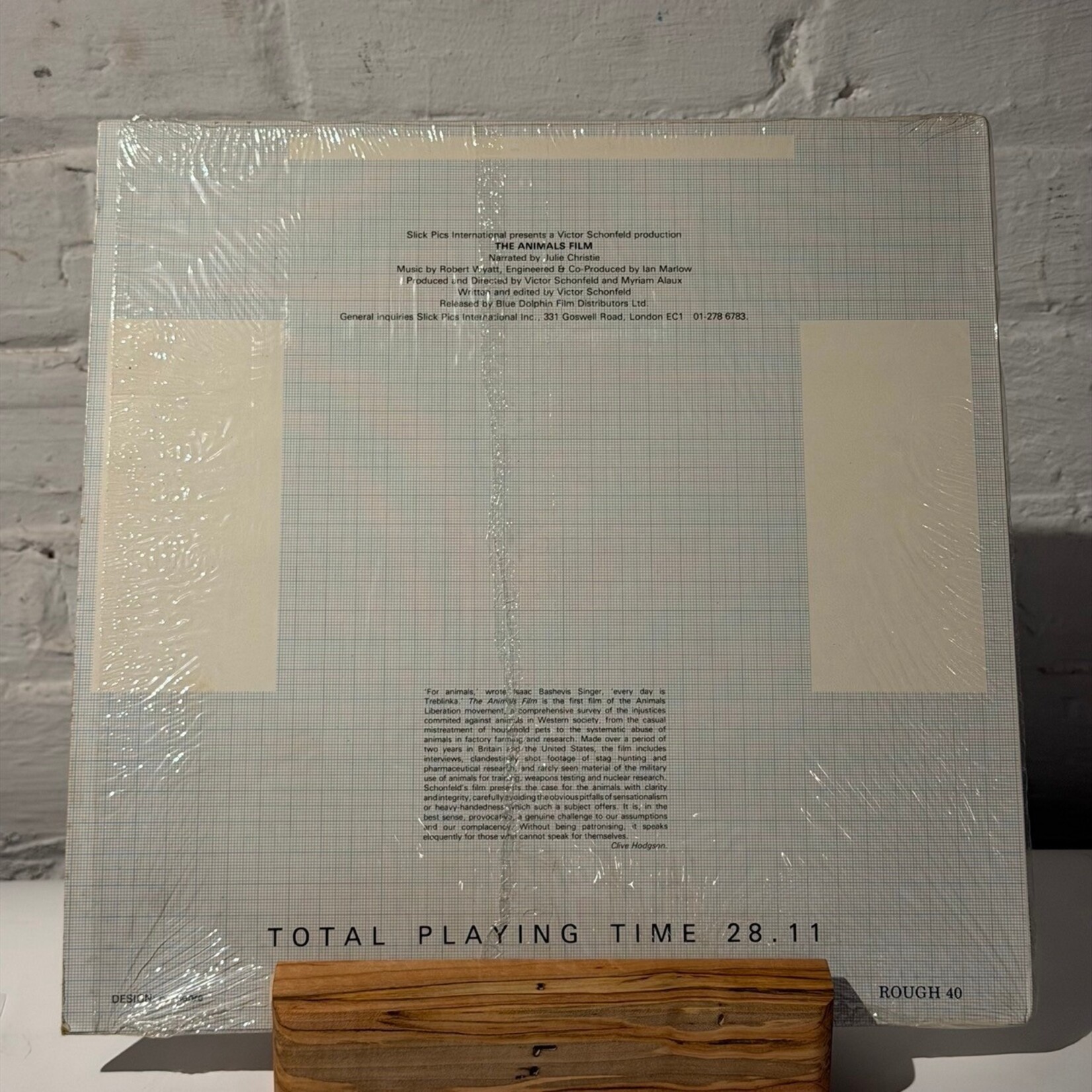 [Nick's Disk Pics] Wyatt, Robert: The Animals Film (1982, UK, In Shrink, Ex) [ROUGH TRADE]
