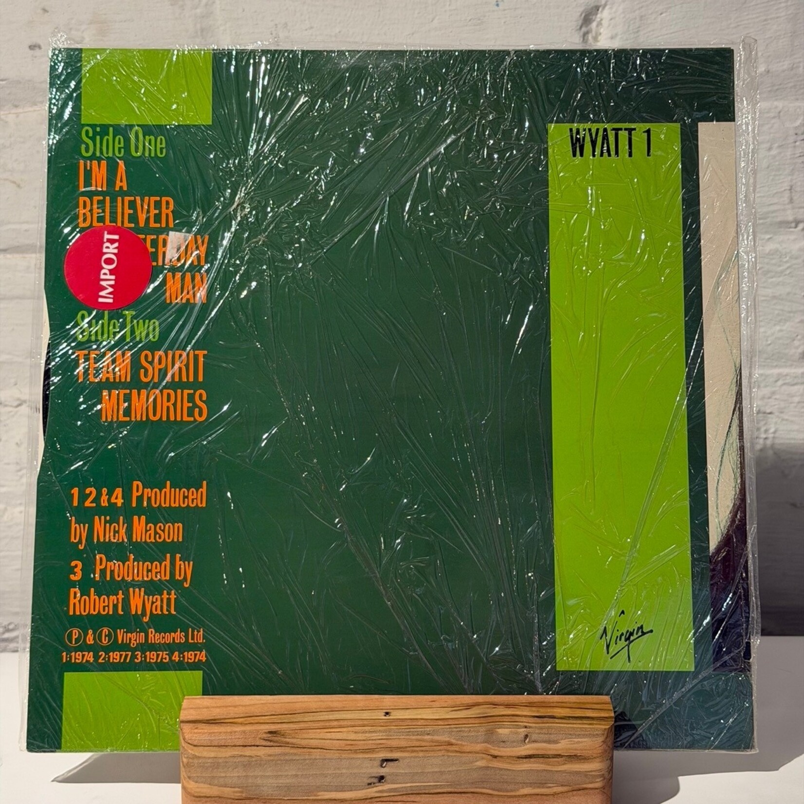 [Nick's Disk Pics] Wyatt, Robert: 4 Track EP (1984, UK, 12"EP, NM) [VIRGIN]