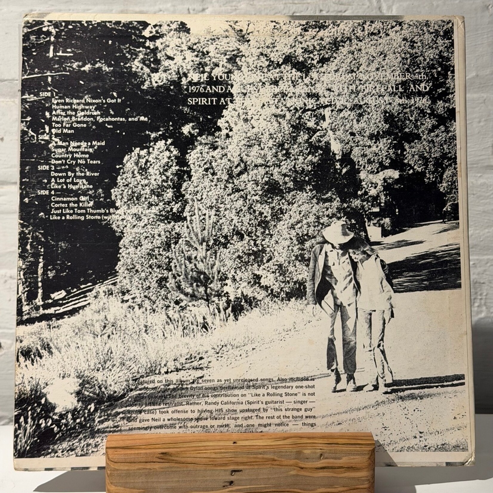 [Nick's Disk Pics] Young, Neil: Old Man's Fancy (1977, Neil Live, VG+) [DUCK]