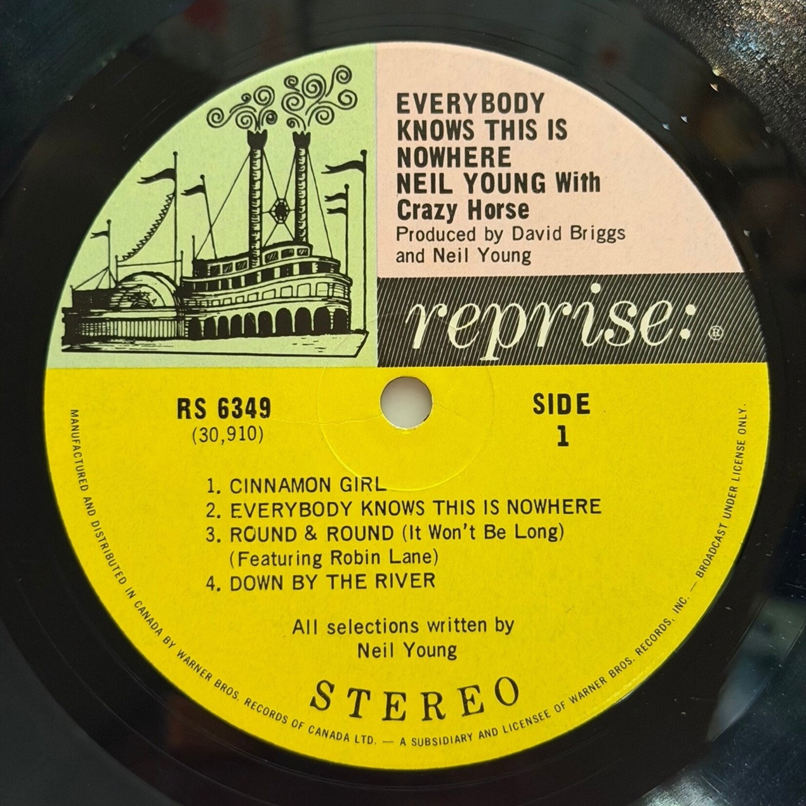 [Nick's Disk Pics] Young, Neil & Crazy Horse: Everybody Knows This Is Nowhere (1969, CANADA, Tri-Colour Reprise) [REPRISE]
