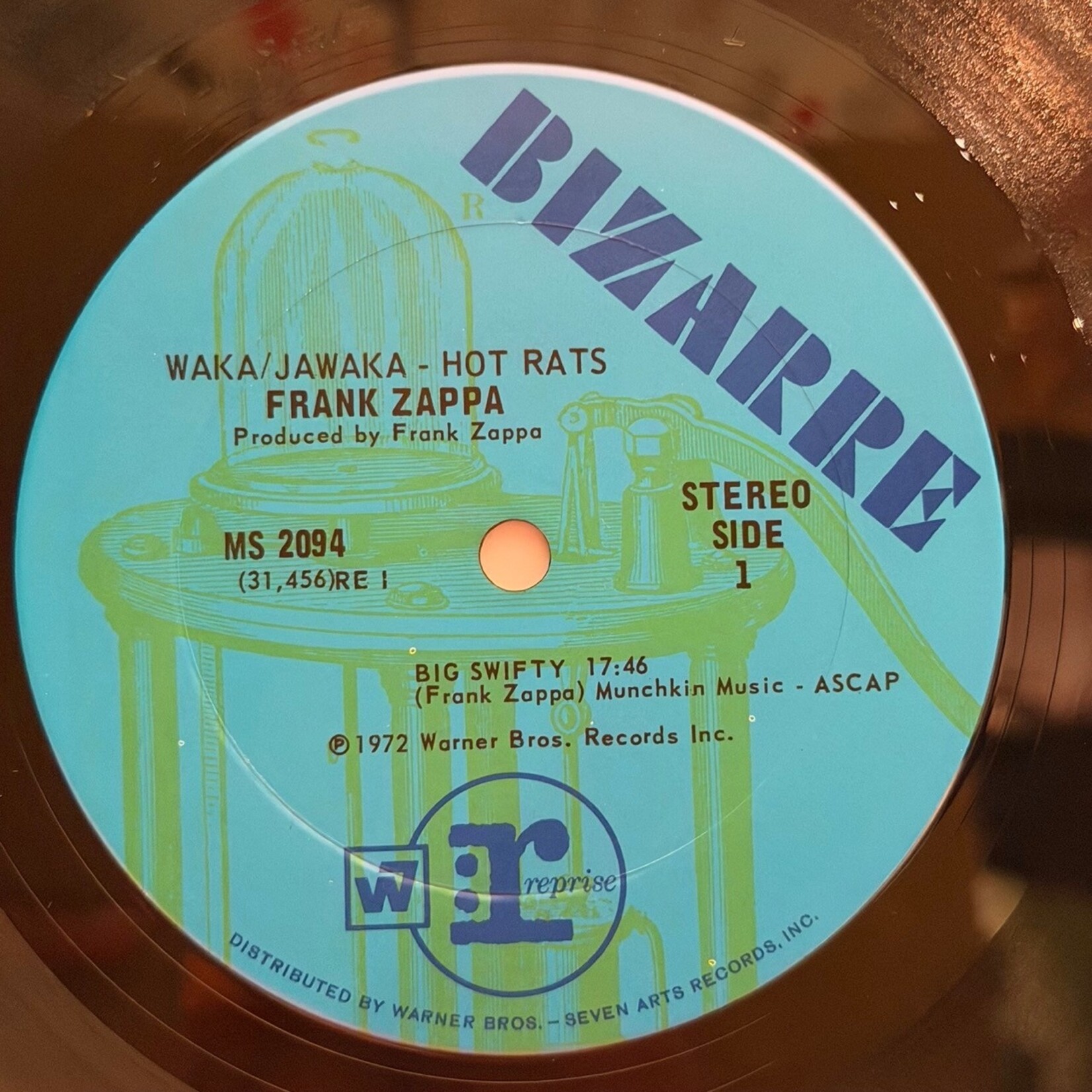 [Nick's Disk Pics] Zappa, Frank: Waka / Jawaka - Hot Rats (1972, USA, w/Inner, Ex) [BIZARRE]