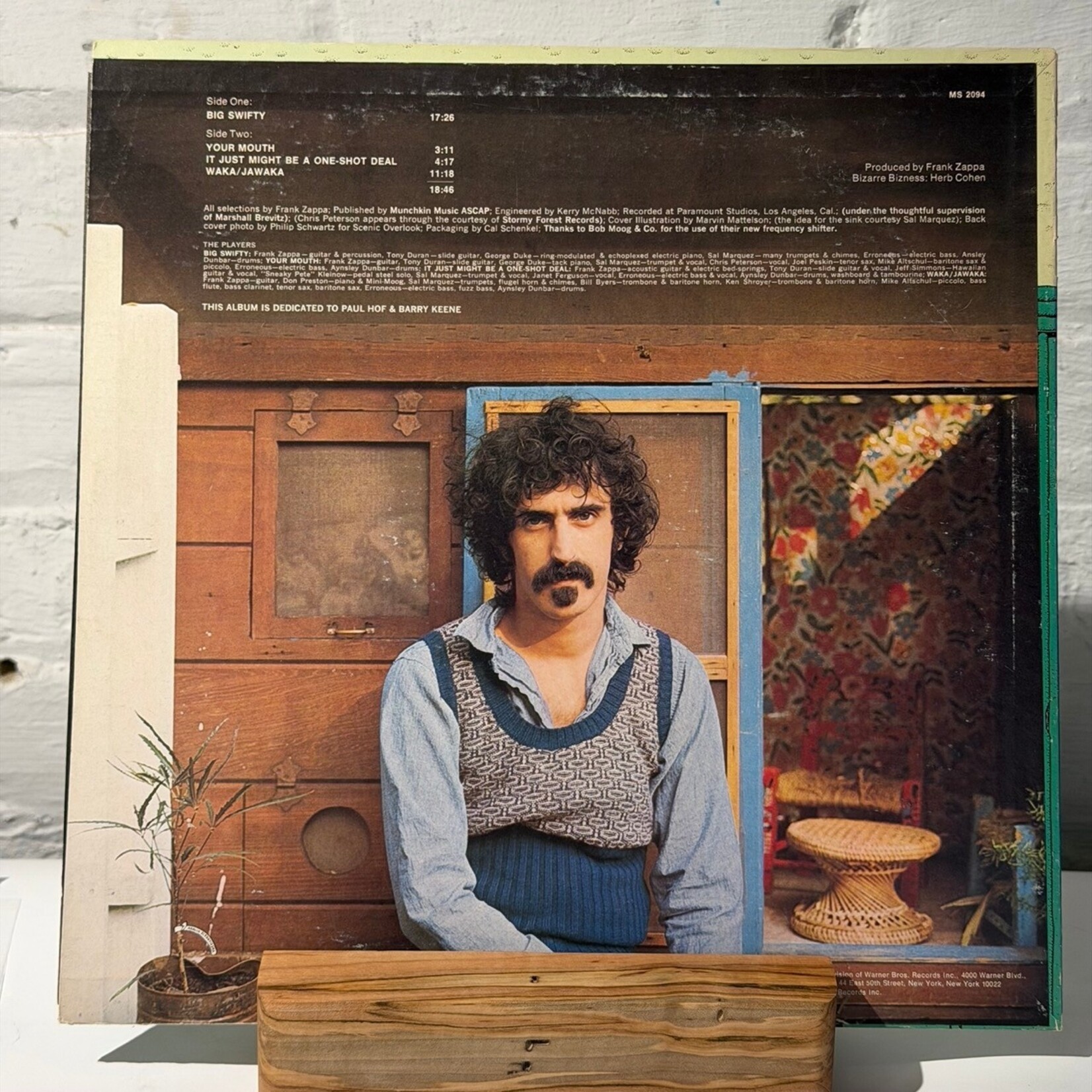 [Nick's Disk Pics] Zappa, Frank: Waka / Jawaka - Hot Rats (1972, USA, w/Inner, Ex) [BIZARRE]
