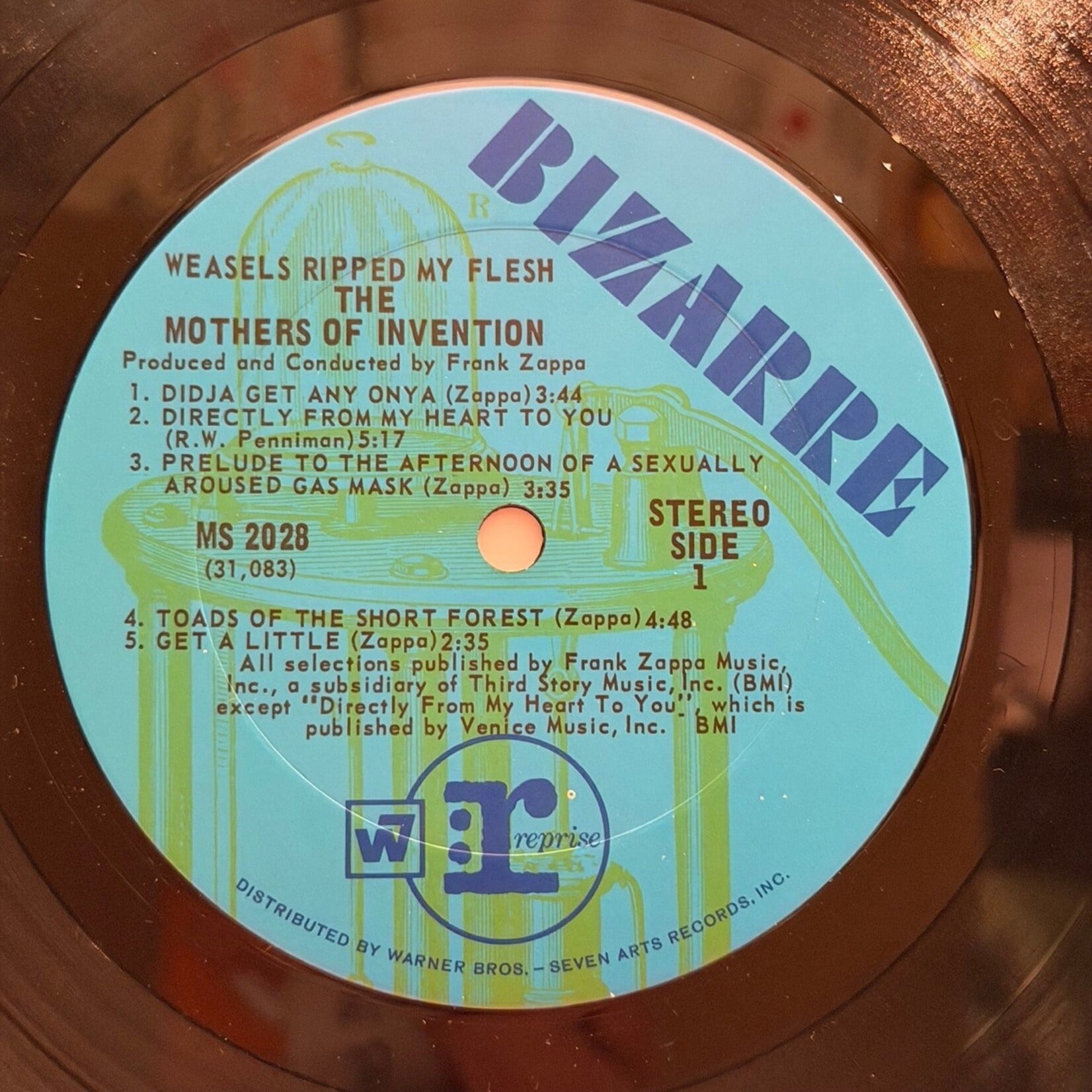 [Nick's Disk Pics] Zappa, Frank & The Mothers Of Invention: Weasels Ripped My Flesh (1970, USA, Disc Ex) [BIZZARE]
