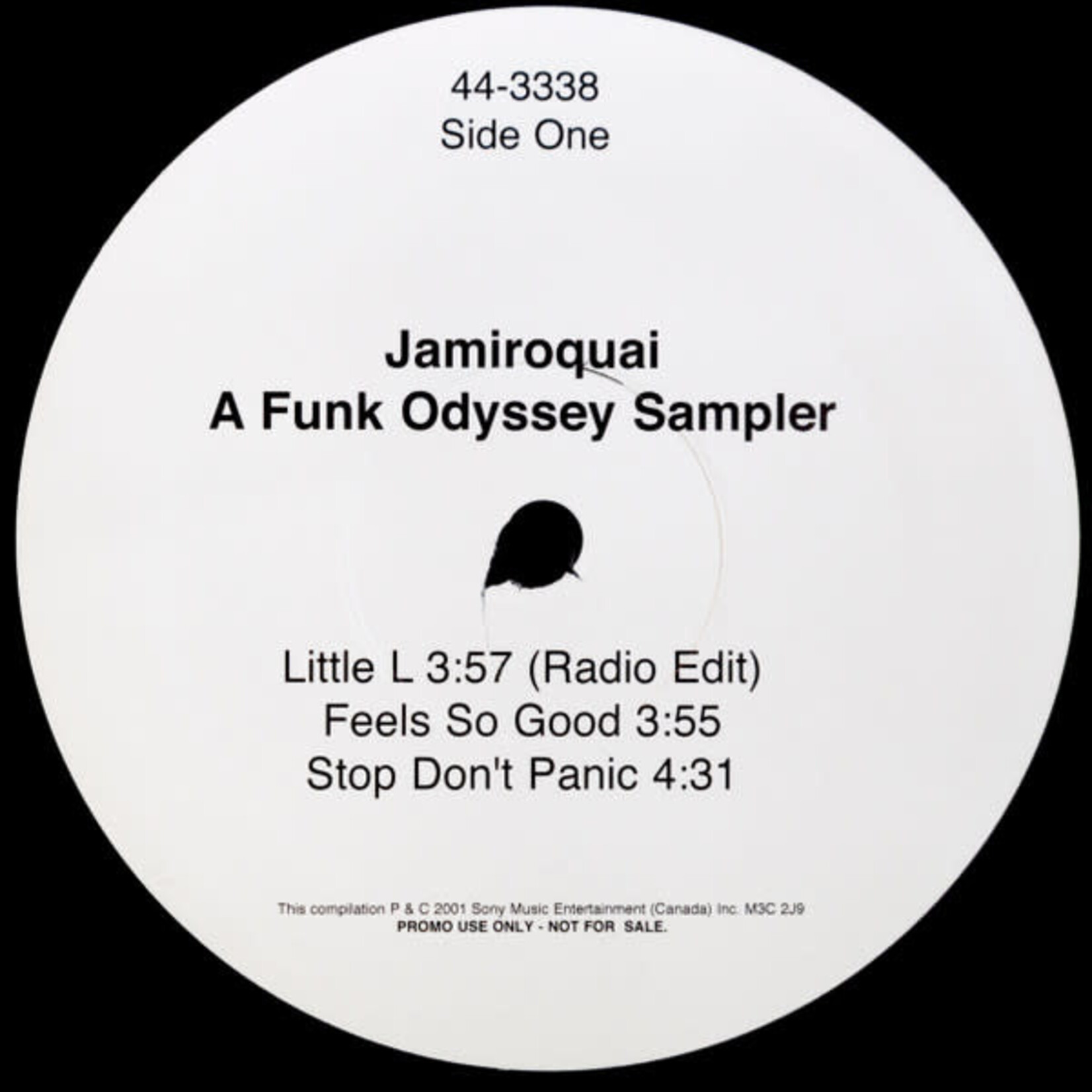 [Nick's Disk Pics] Jamiroquai: A Funk Odyssey Sampler / Little L (2001, Canada, 12" Single, Ex) [SONY]