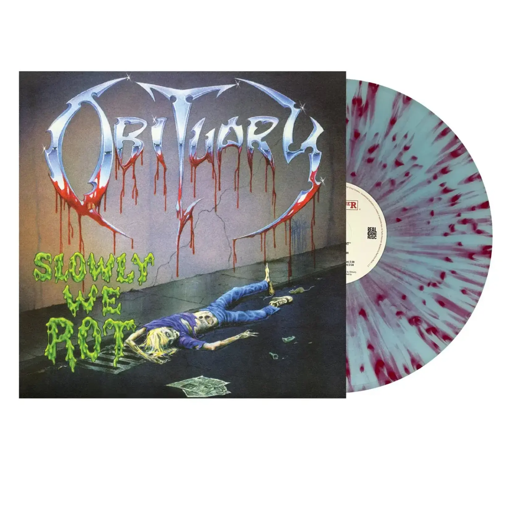[New] Obituary: Slowly We Rot (Remastered, Expanded, Corpse Blue With Blood Splatter Vinyl) [REAL GONE MUSIC]