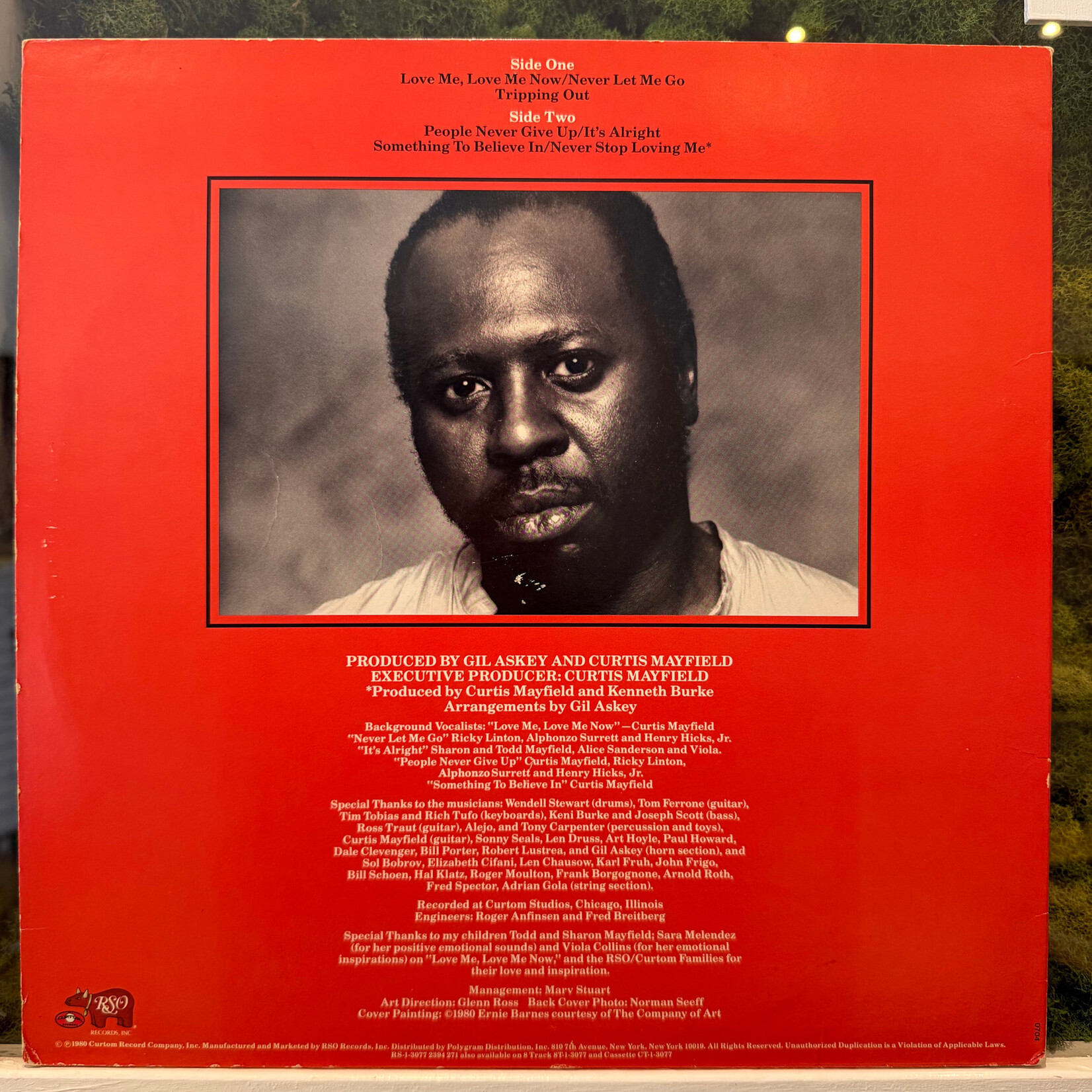 [Kollectible Vinyl] Mayfield, Curtis: Something To Believe In (1980, USA, VG+) [RSO]