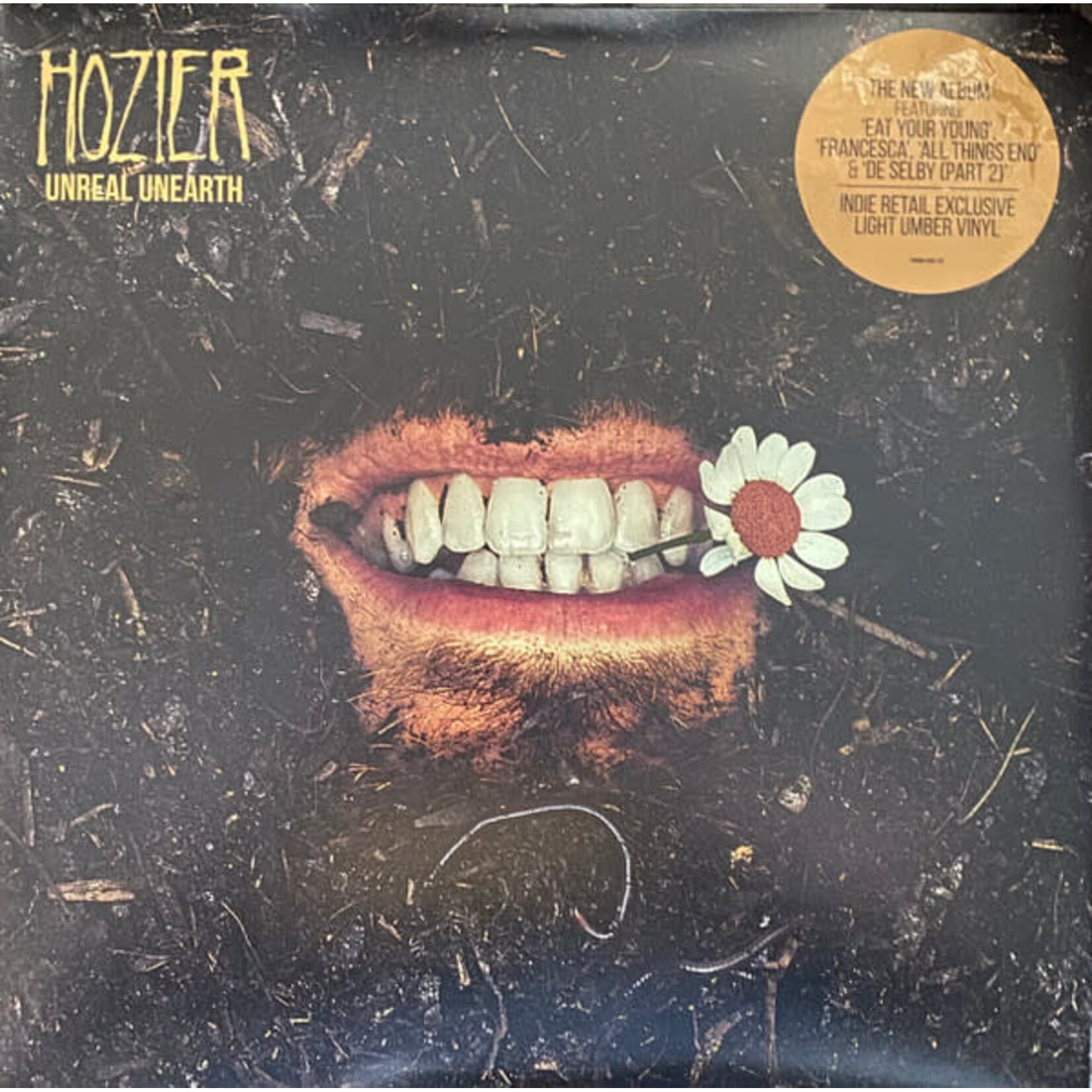 [Kollectible Vinyl] Hozier: Unreal Unearth (2023, USA, Light Umber Vinyl, Sealed) [COLUMBIA]