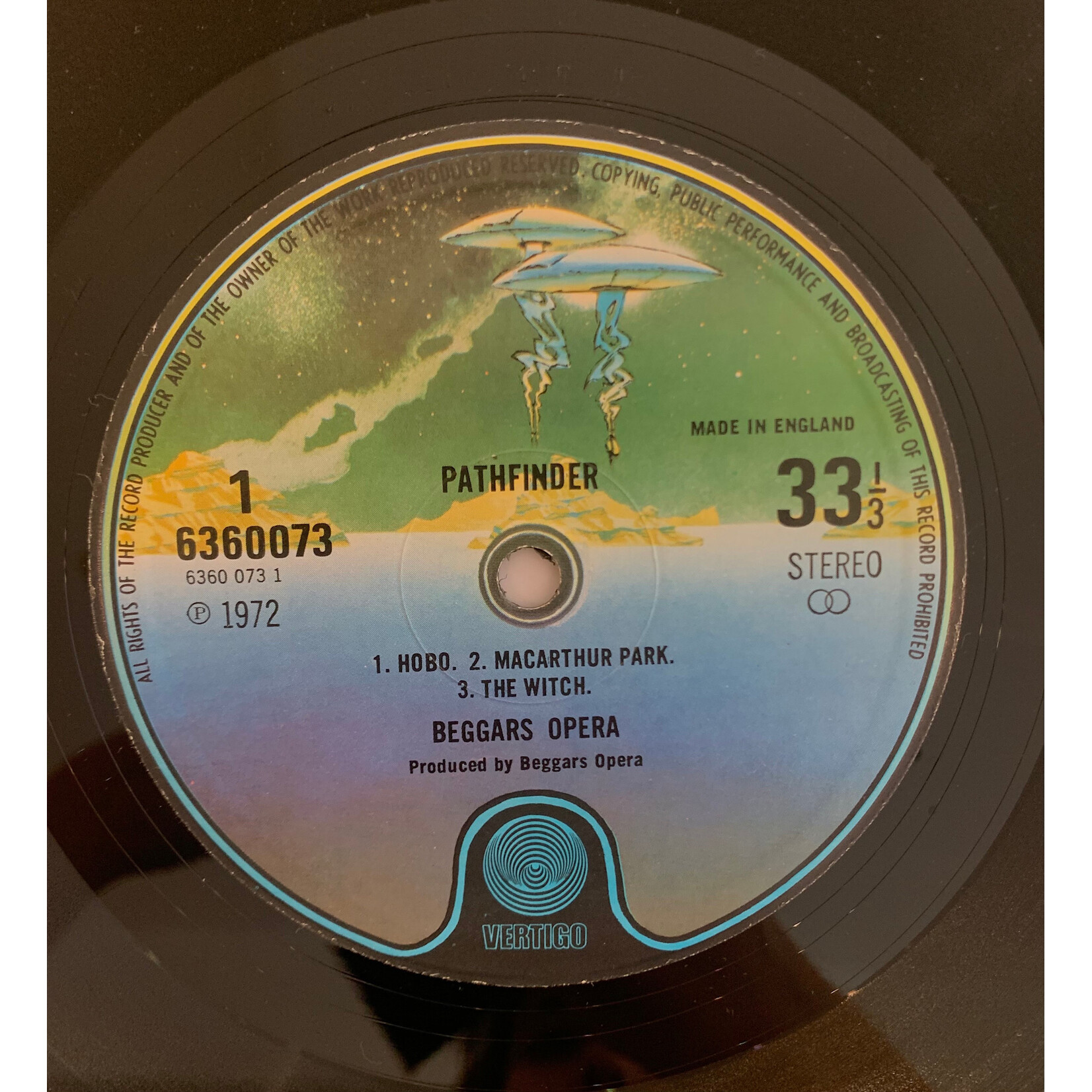 [Kollectible Vinyl] Beggars Opera: Pathfinder (1974, UK, w/ Poster Sleeve, Disc EX) [VERTIGO]
