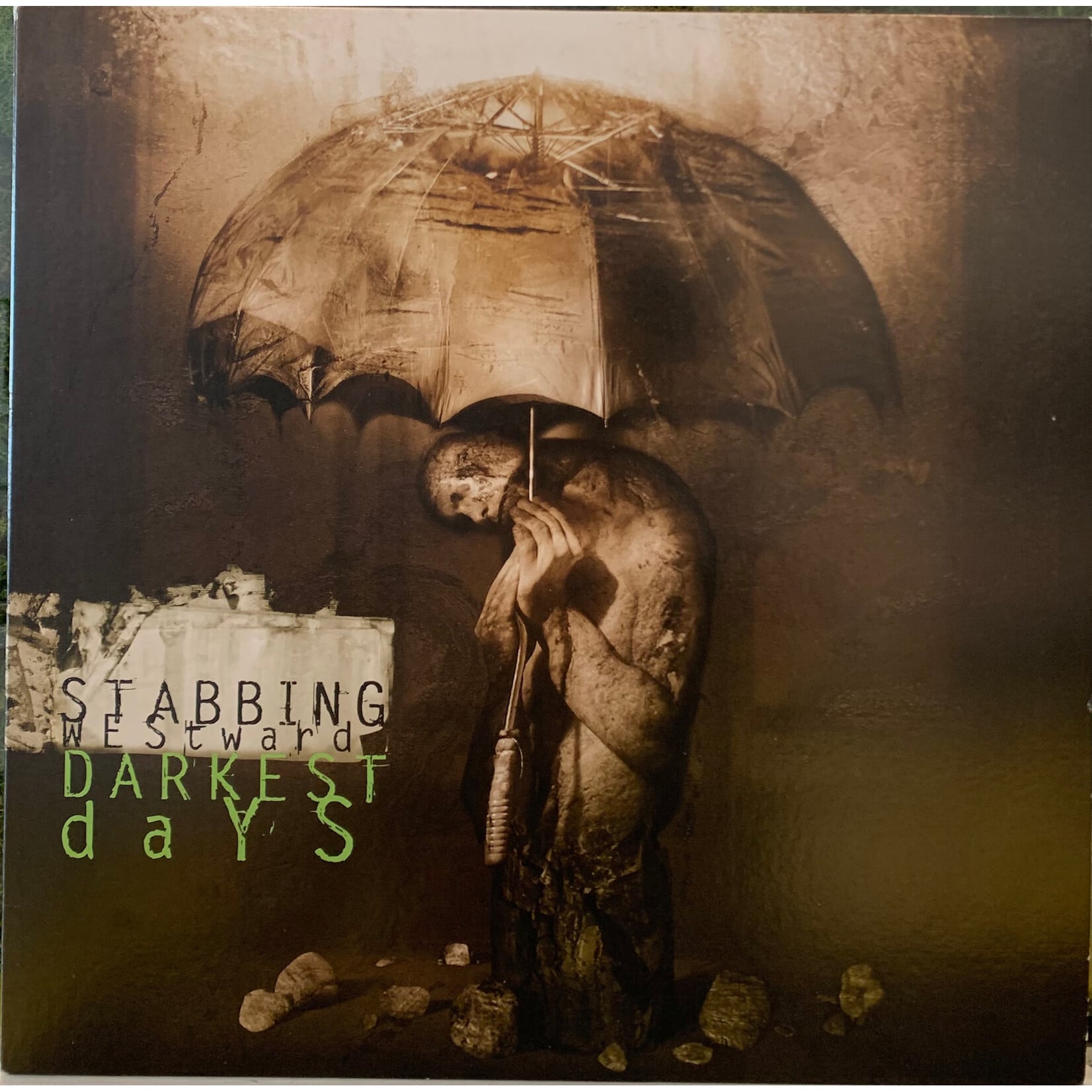 [Kollectible Vinyl] Stabbing Westward: Darkest Days (2018, USA, Reissue, Black and Grey Splatter, NM) [WARGOD]