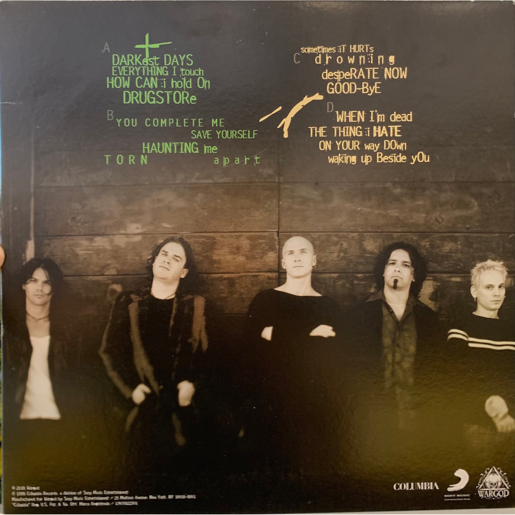 [Kollectible Vinyl] Stabbing Westward: Darkest Days (2018, USA, Reissue, Black and Grey Splatter, NM) [WARGOD]