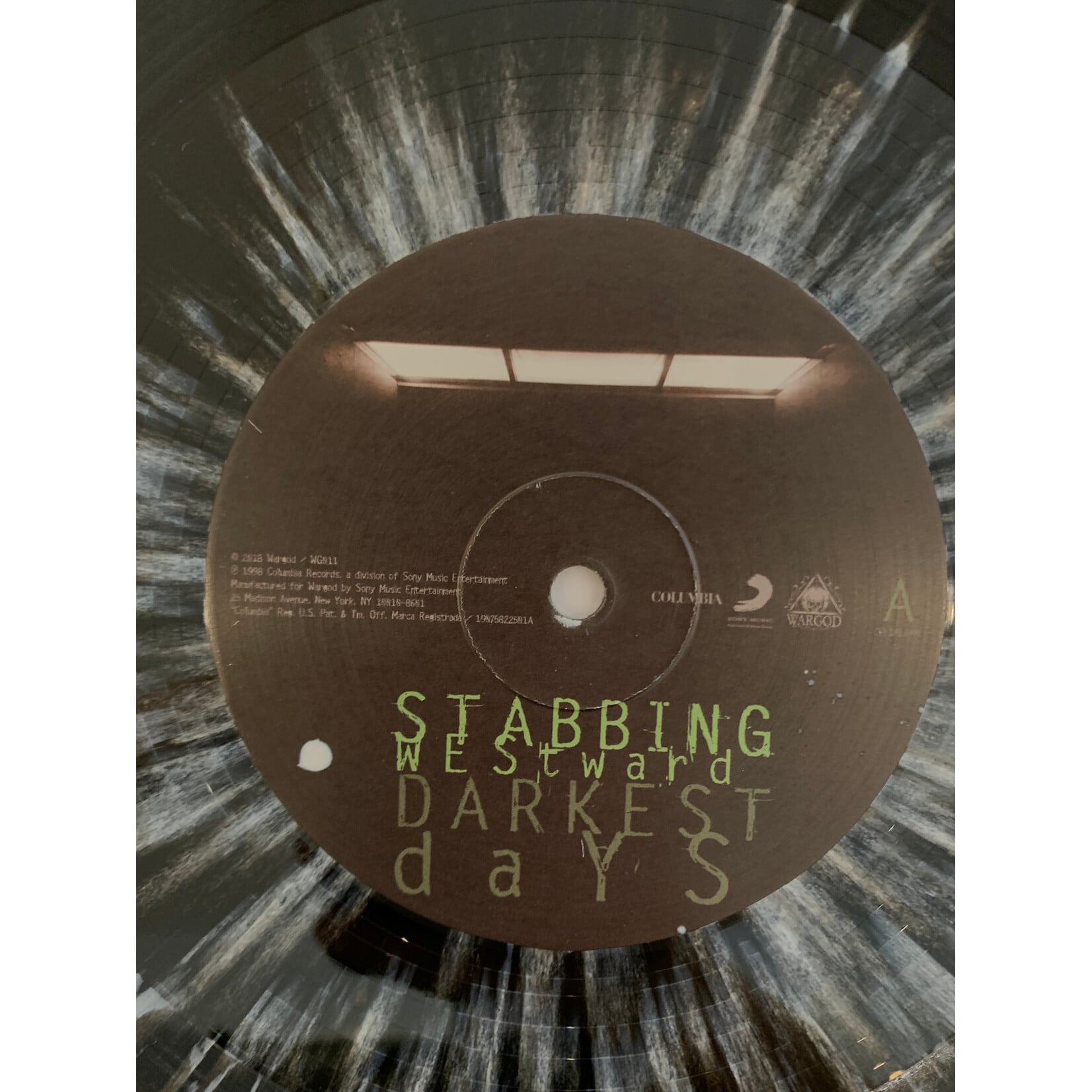 [Kollectible Vinyl] Stabbing Westward: Darkest Days (2018, USA, Reissue, Black and Grey Splatter, NM) [WARGOD]