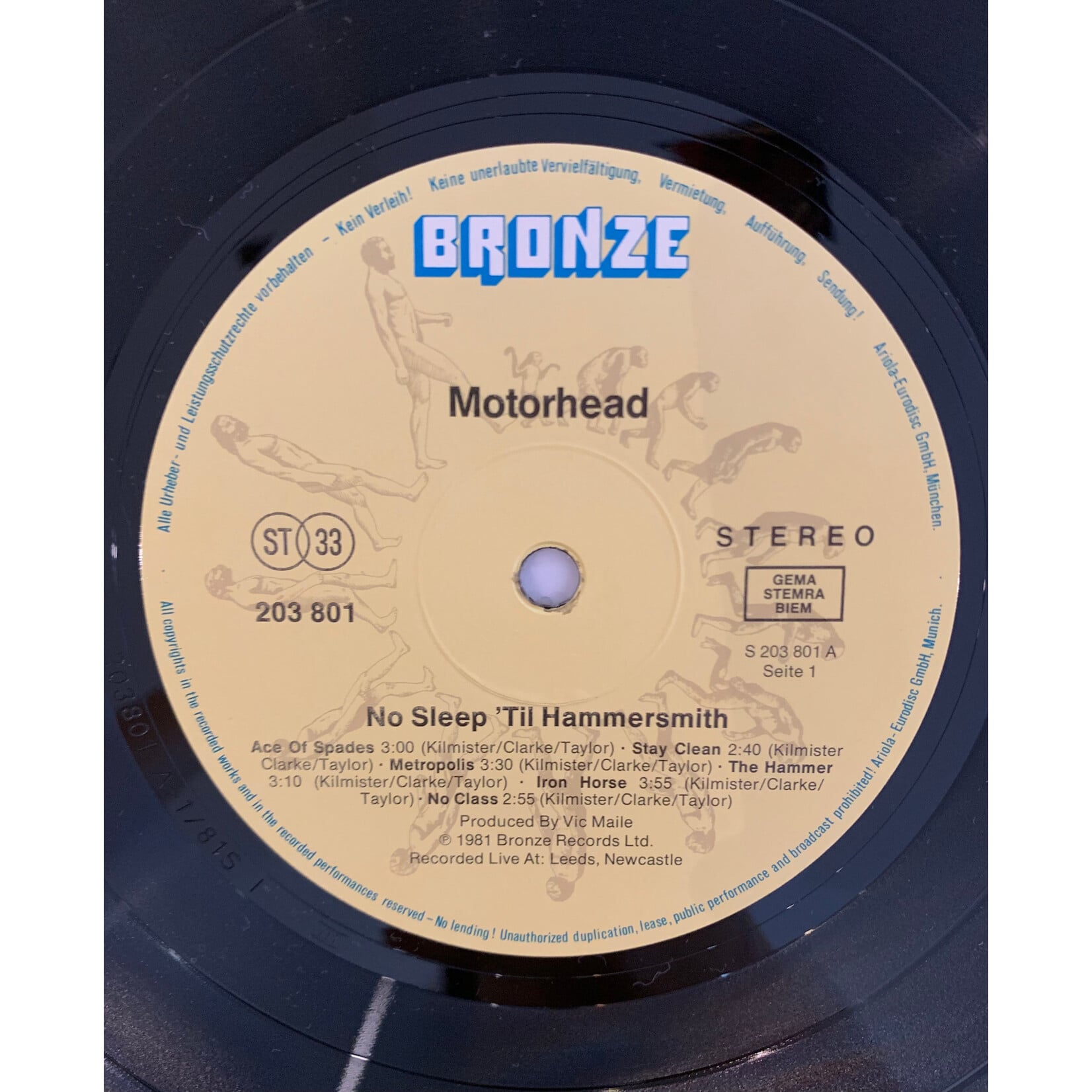 [Kollectible Vinyl] Motörhead: No sleep 'til Hammersmith (1981, UK, Disc EX) [BRONZE]