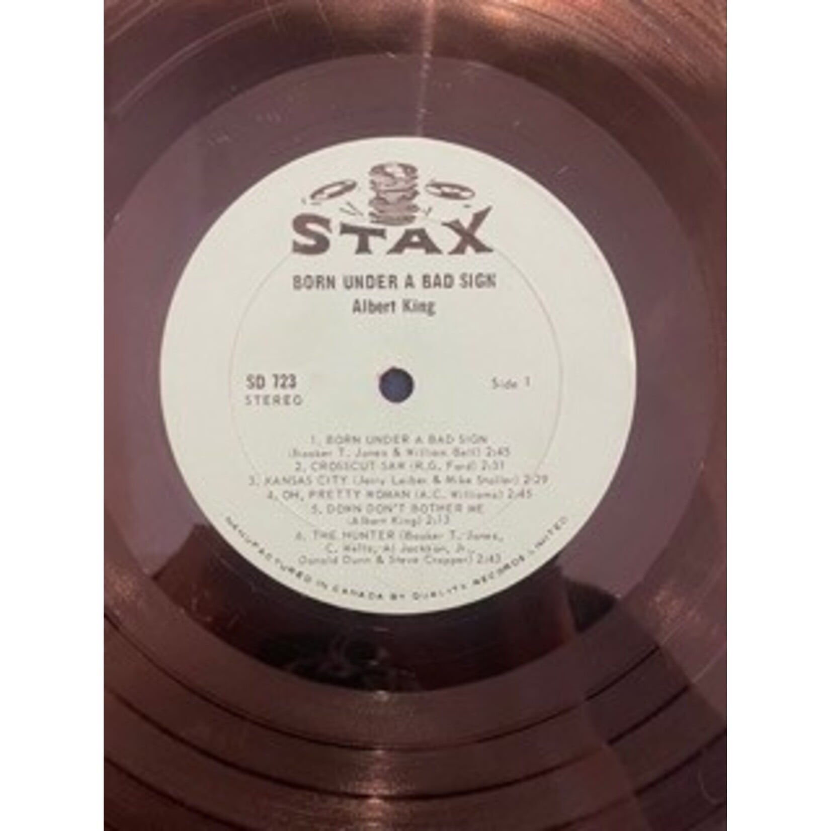 [Kollectible Vinyl] King, Albert: Born Under A Bad Sign (1967, Canada, G+) [STAX]