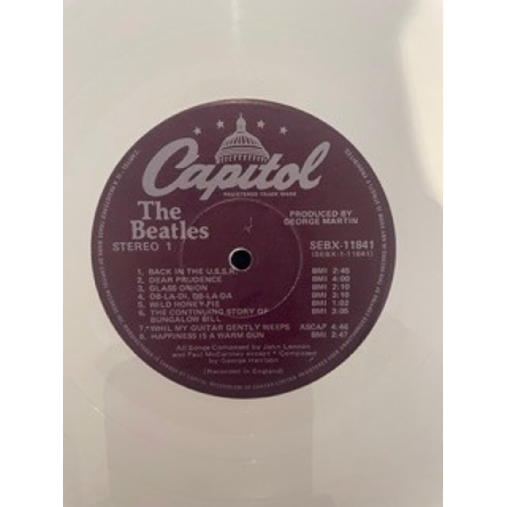 [Kollectible Vinyl] Beatles: Self-Titled - The White Album (1978, Canada, White Vinyl, w/Poster, VG+) [CAPITOL]
