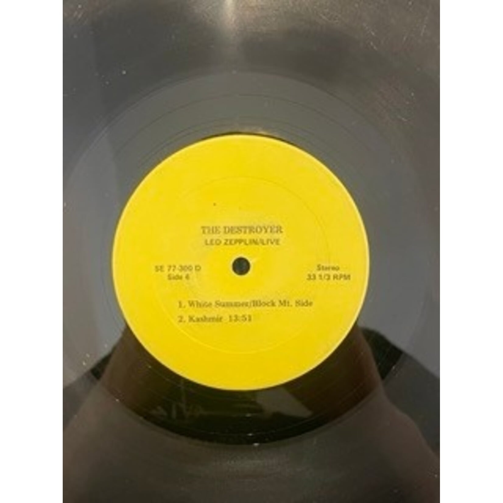 [Kollectible Vinyl] Led Zeppelin: The Destroyer Live 1977 (1977, Brazil, 4LP, VG) [SMILIN' EAR]