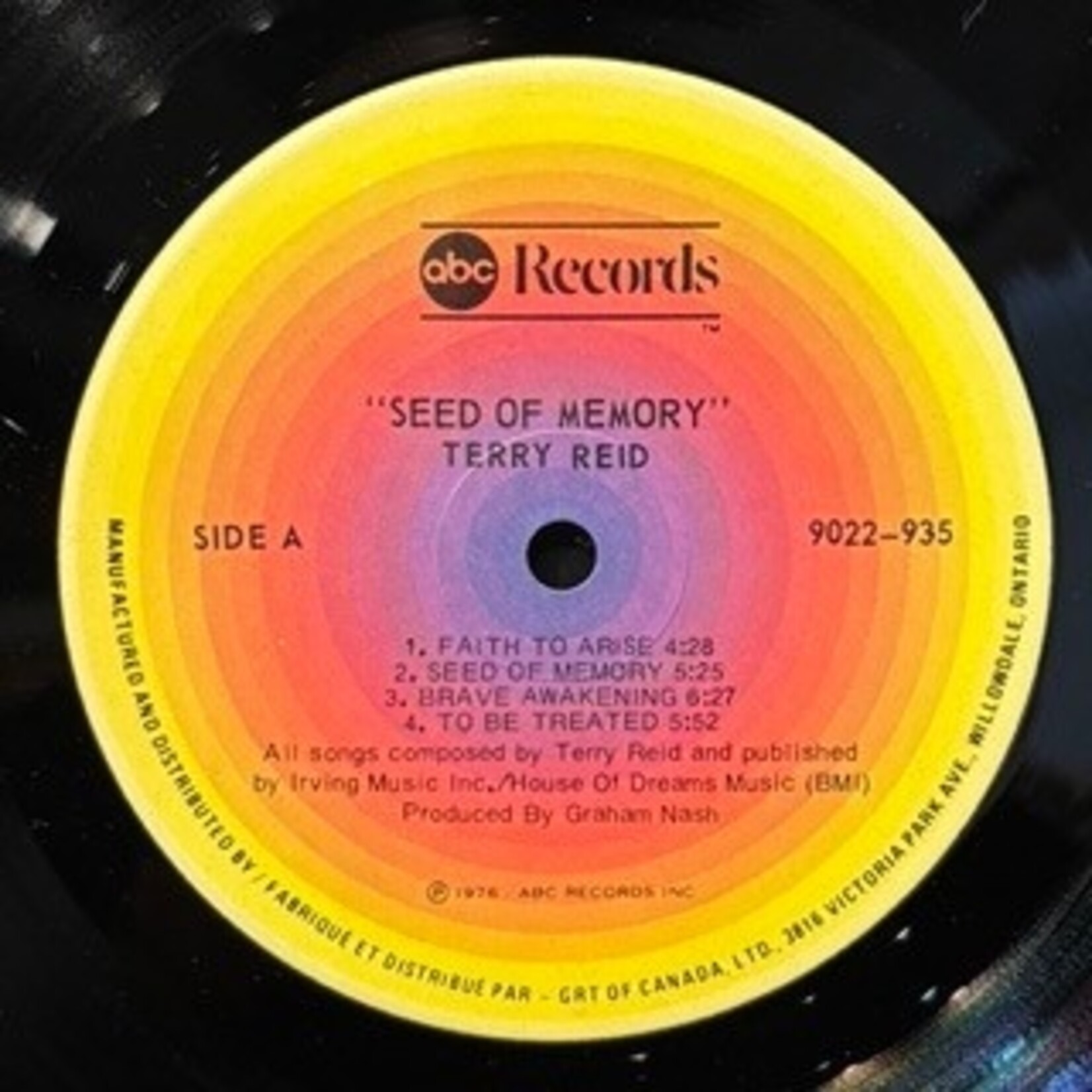 [Kollectible Vinyl] Reid, Terry: Seed Of Memory (1976, Canada, In Shrink, EX) [ABC]