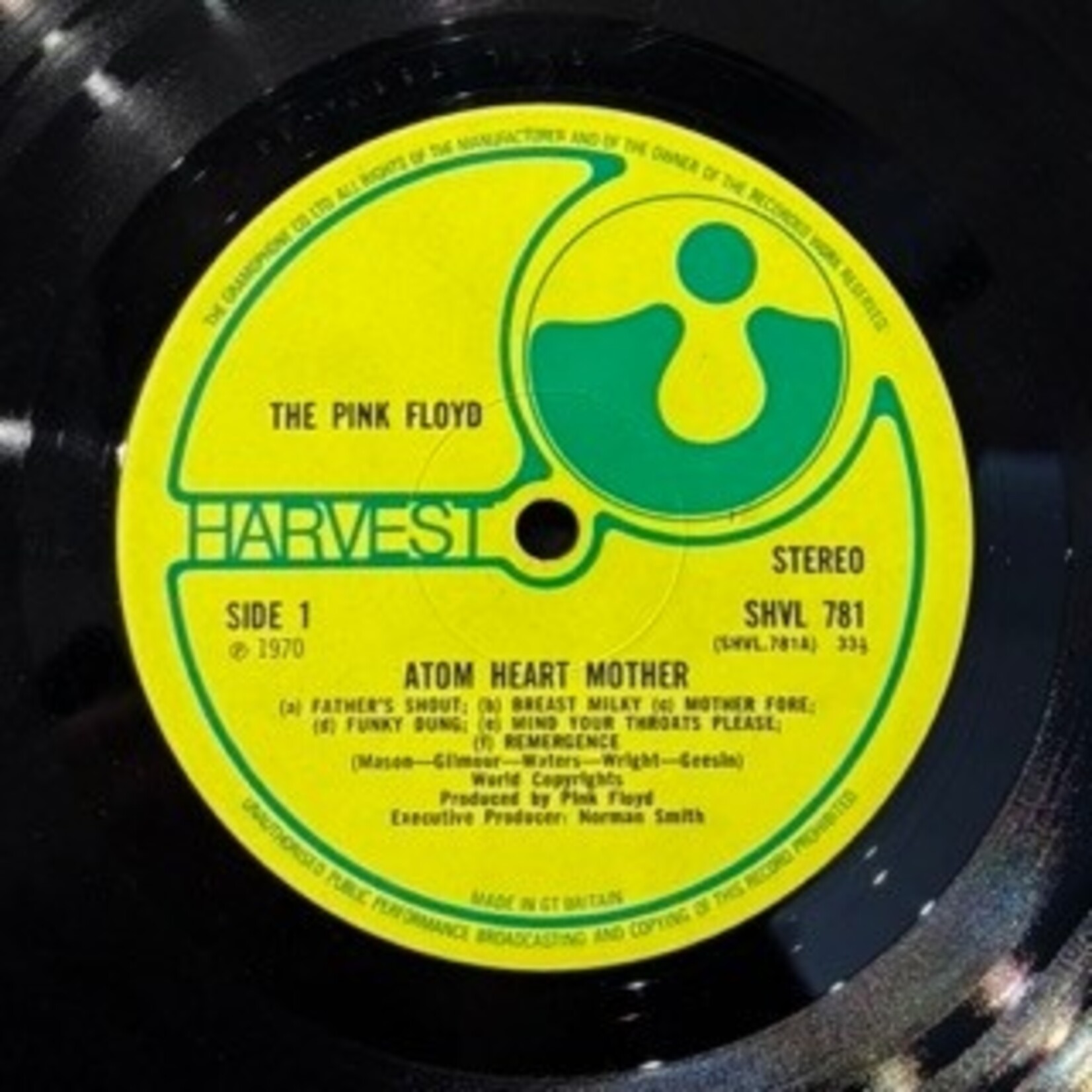 [Kollectible Vinyl] Pink Floyd: Atom Heart Mother (1970, UK, VG) [HARVEST]