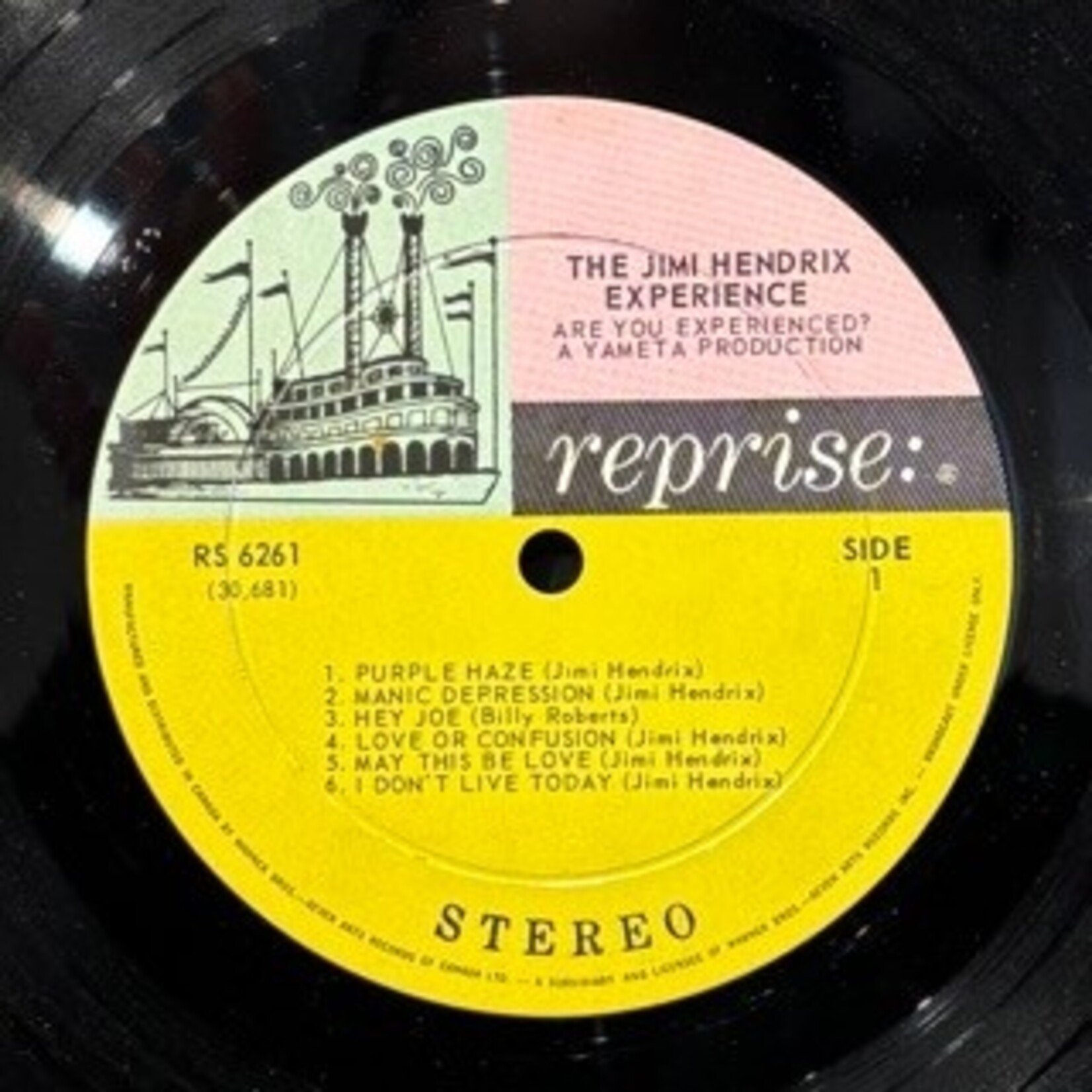 [Kollectible Vinyl] The Jimi Hendrix Experience: Axis: Bold As Love (1968, Canada, Late Mono, Disc G+) [REPRISE]