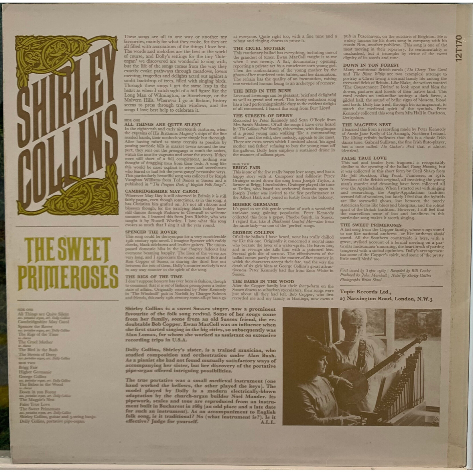 [Kollectible Vinyl] Collins, Shirley: Sweet Primeroses (1967, UK, VG+) [TOPIC]