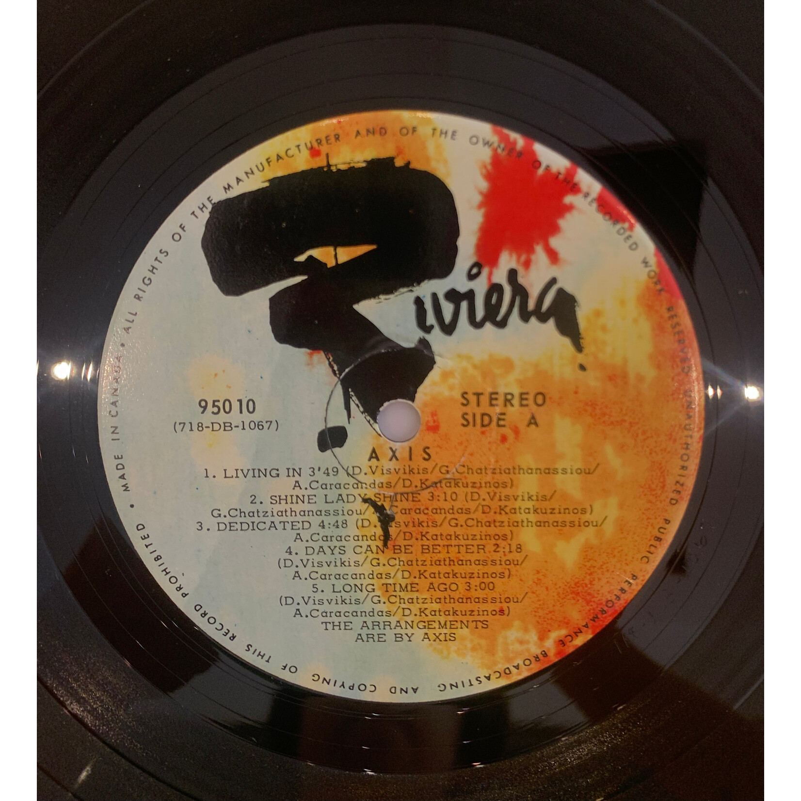 [Kollectible Vinyl] Axis: Self-Titled (1971, CANADA, VG+) [RIVIERA]