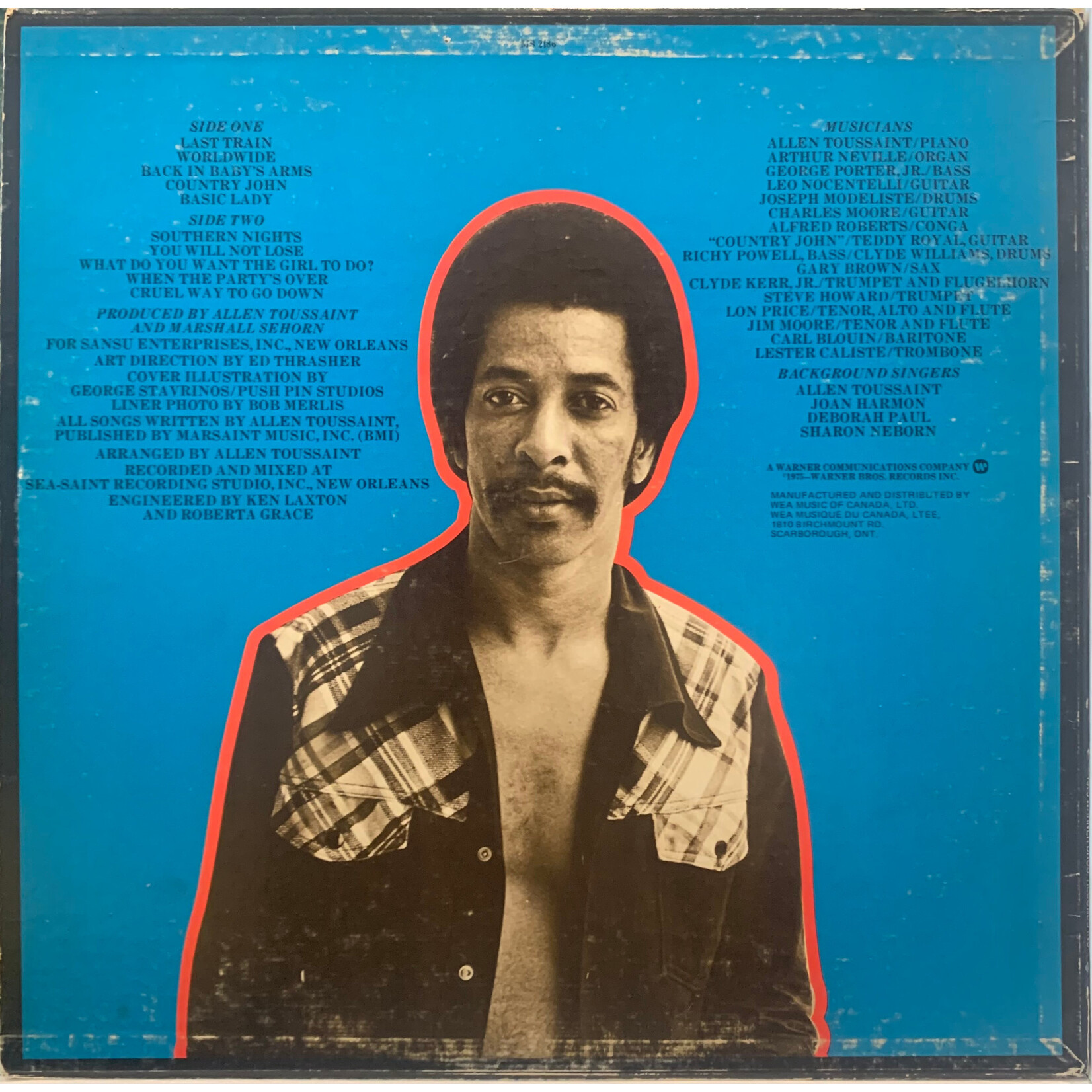 [Kollectible Vinyl] Toussaint, Allen: Southern Nights (1975, Canada, VG) [REPRISE]