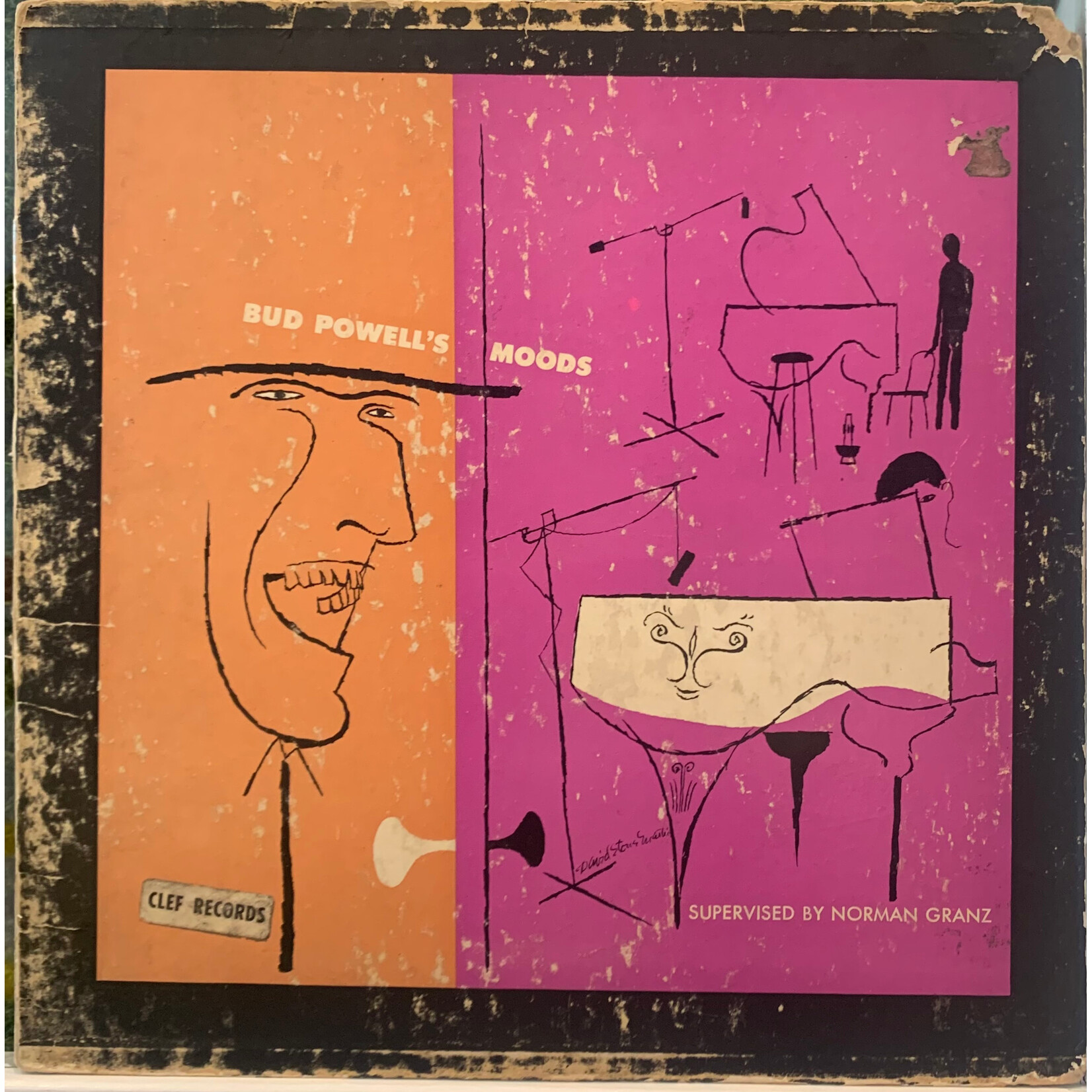 [Kollectible Vinyl] Powell, Bud: Bud Powell's Moods (1954, USA, VG) [CLEF]