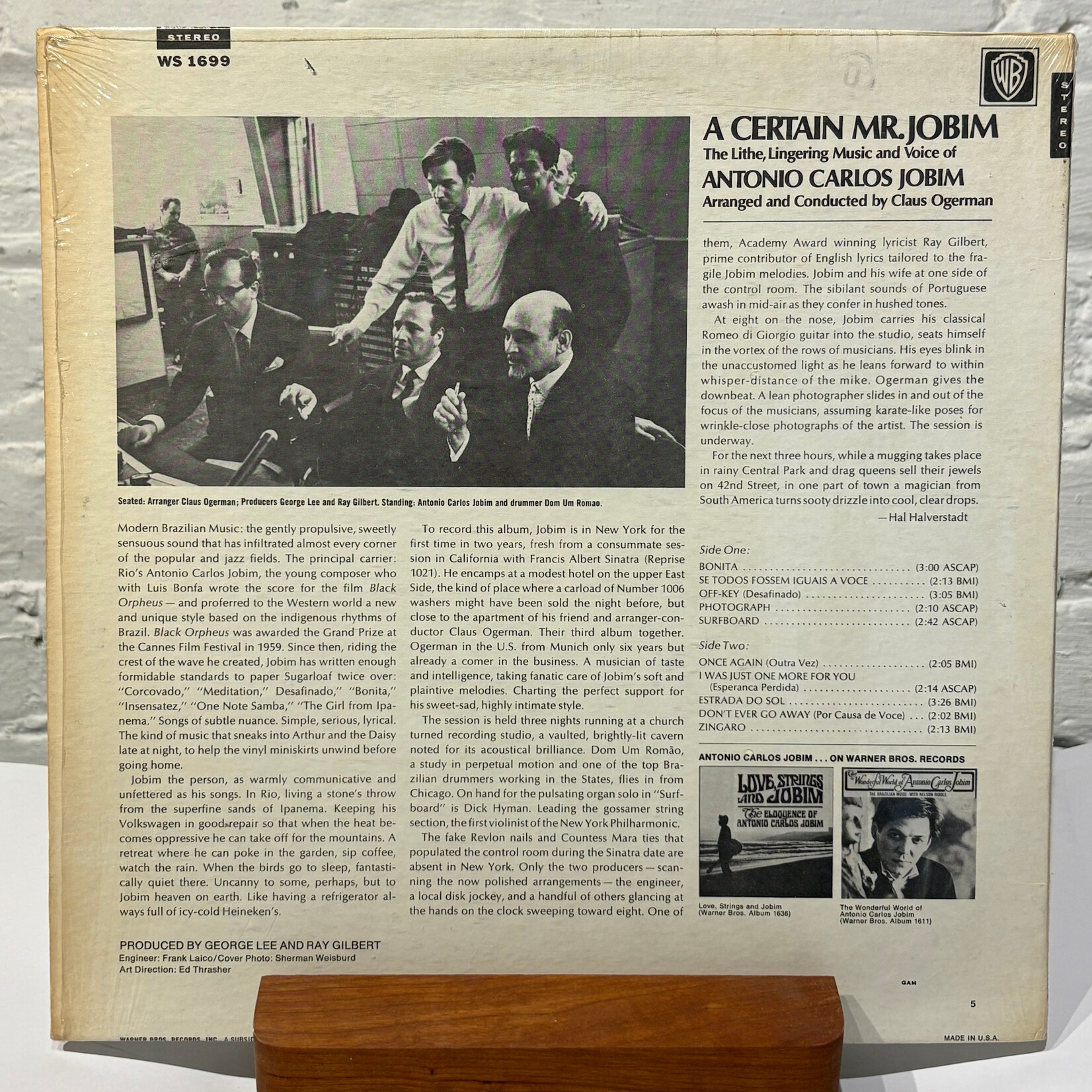 [Nick's Disk Pics] Jobim, Antonio Carlos: A Certain Mr. Jobim (USA, 2nd Edition, Late 60s, VG+) [WARNER]