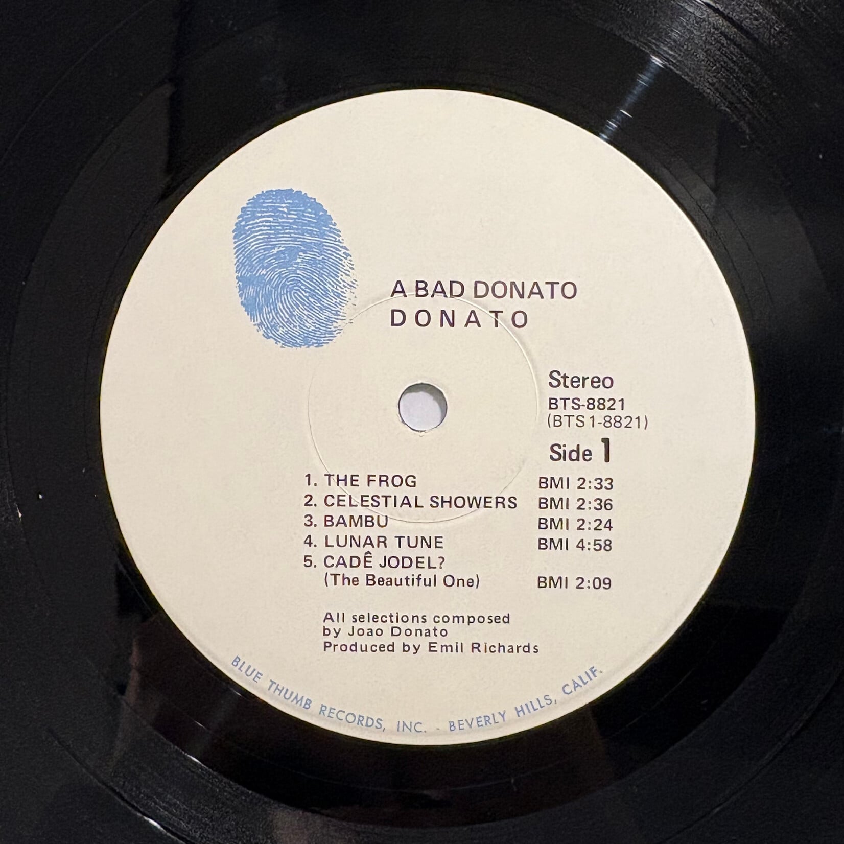[Nick's Disk Pics] Donato: A Bad Donato (1970, USA, VG+)  [BLUE THUMB]