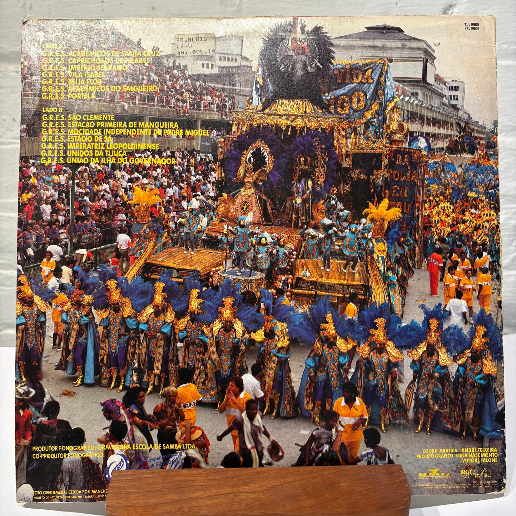 [Nick's Disk Pics] Various Artists: Sambas De Enredo Das Escolas De Samba Do Grupo 1A - Carnaval 90 (1989, Canada, VG+) [RCA]