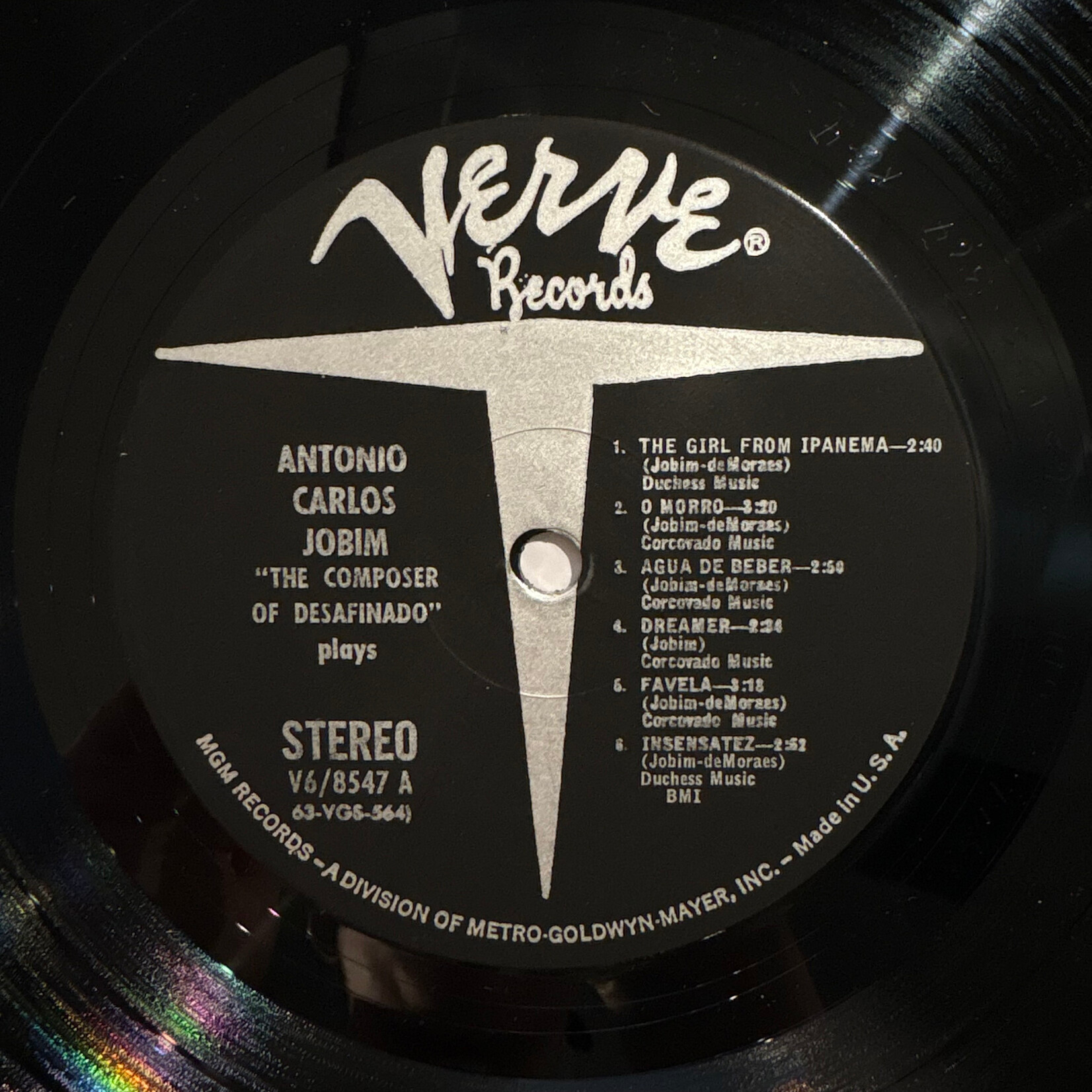 [Nick's Disk Pics] Jobim, Antonio Carlos: The Composer of Desafinado, Plays (1963, USA, Ex) [ VERVE]