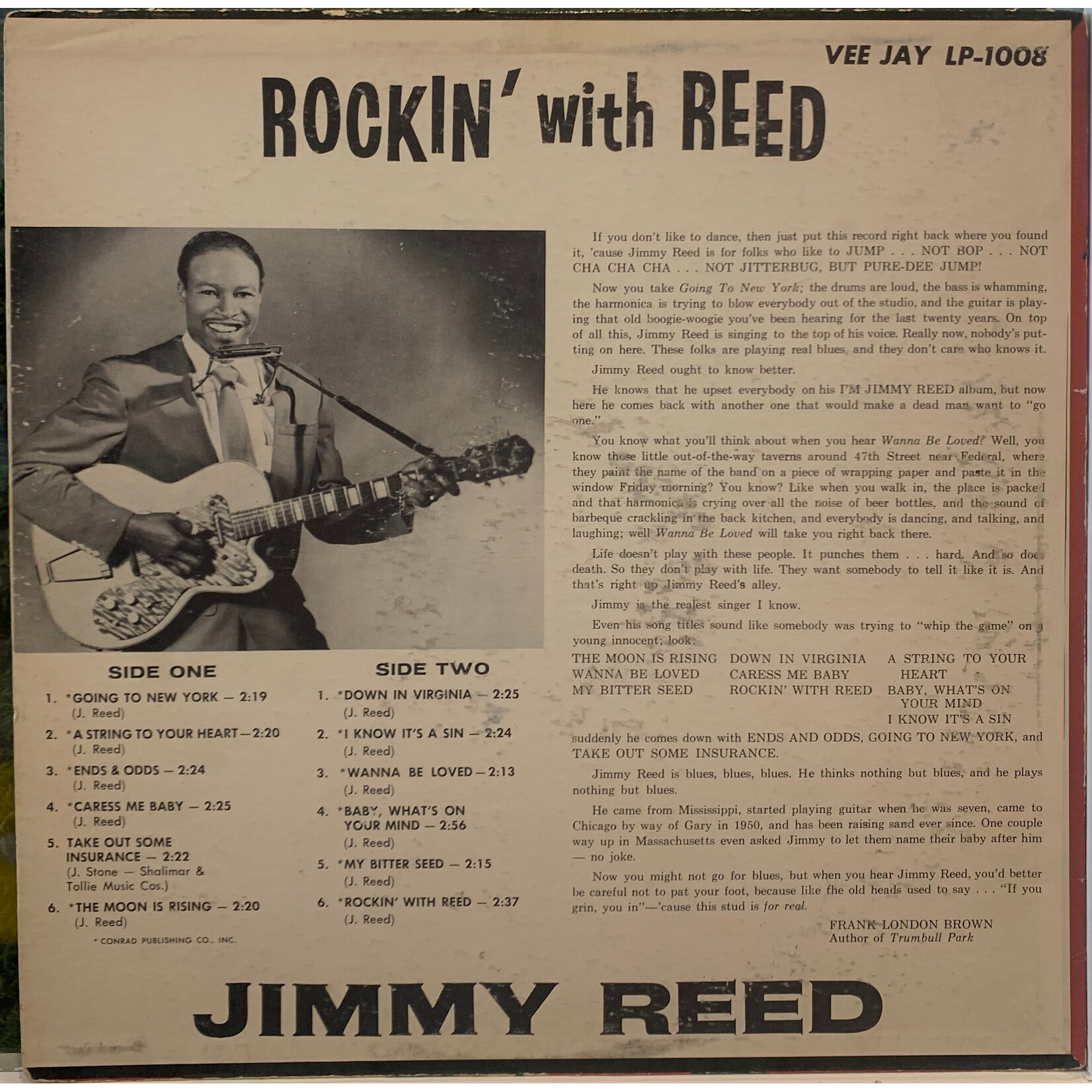 [Kollectible Vinyl] Reed, Jimmy: Rockin' With Reed (1959, USA, VG) [VEE-JAY]
