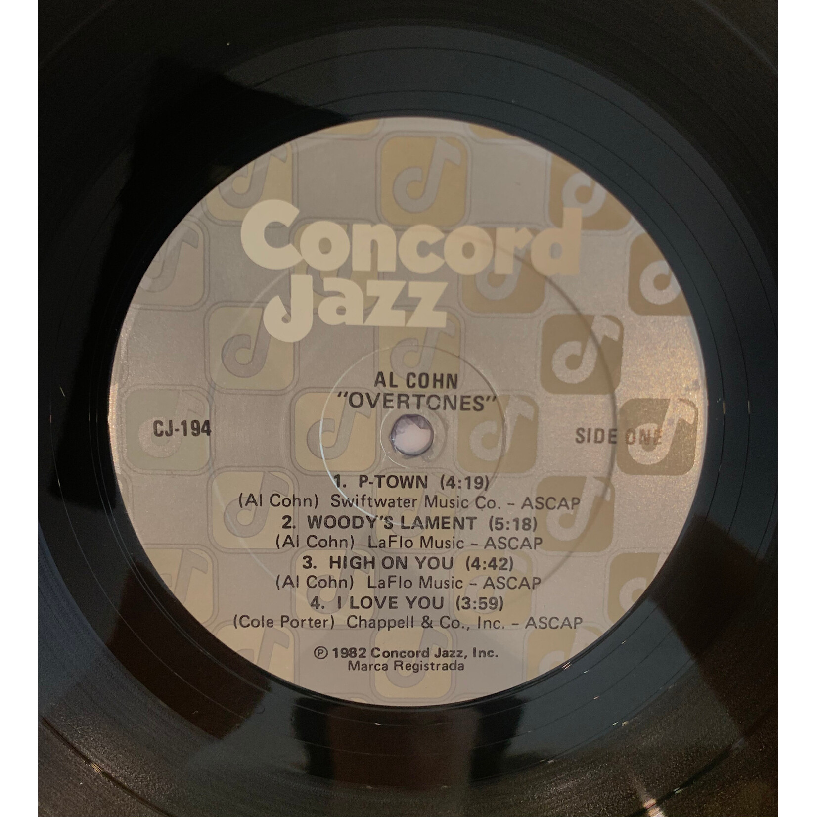 [Kollectible Vinyl] Cohn, Al: Overtones (1982, USA, Autographed, Ex) [CONCORD]