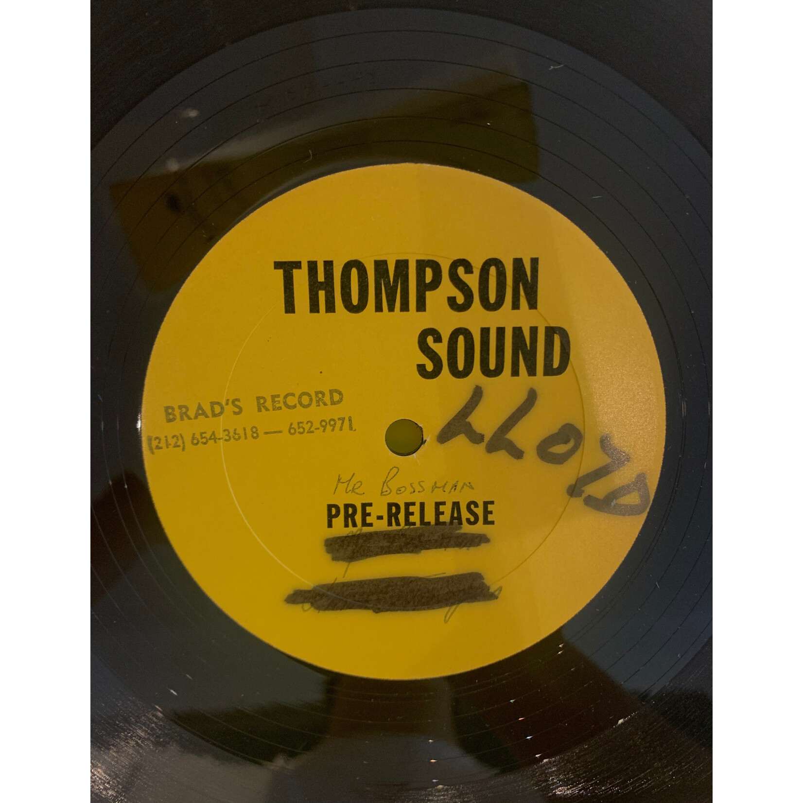[Kollectible Vinyl] Thompson, Linval: Bossman (Pre-Release, 12", VG+) [THOMPSON SOUND]