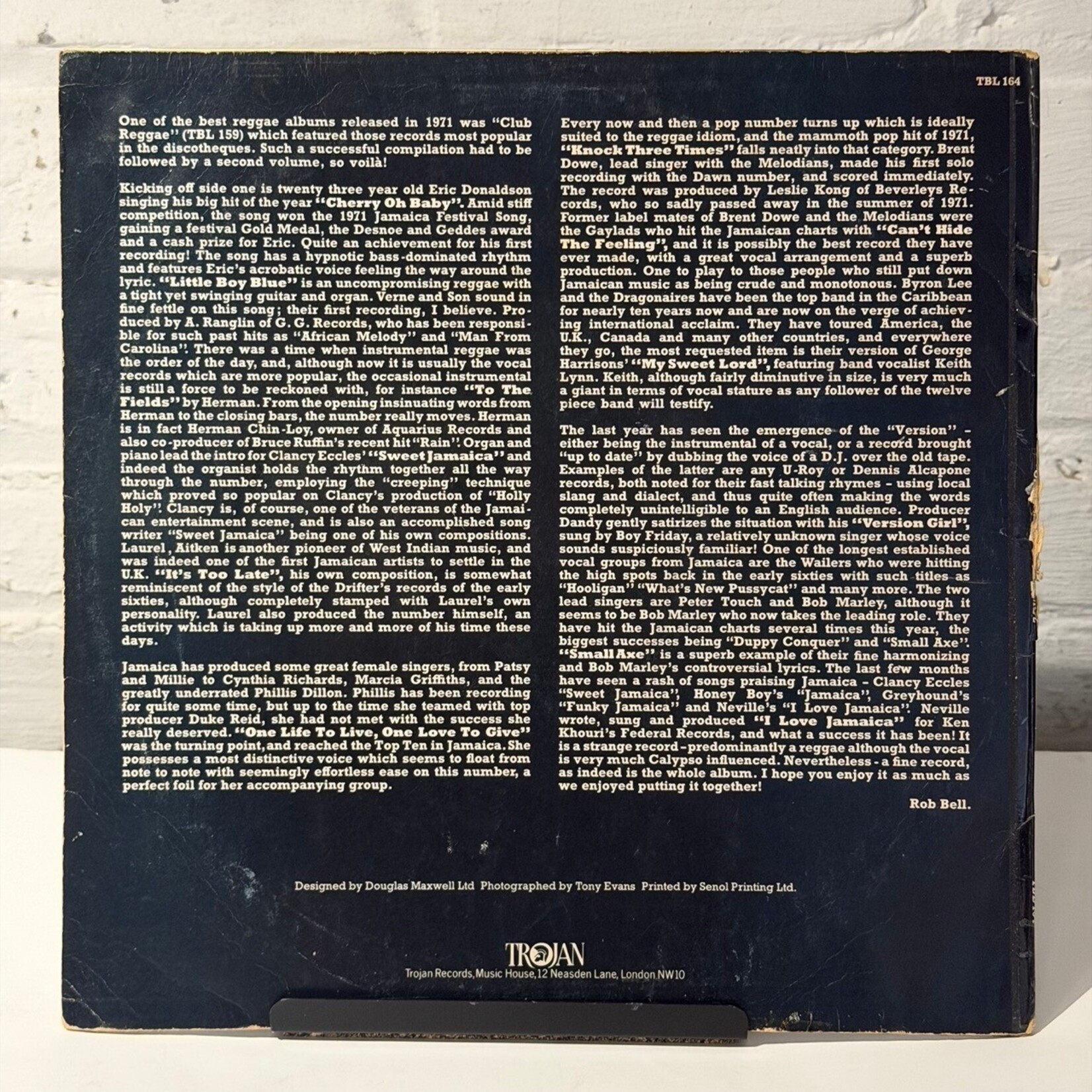 [Kollectible Vinyl] Various: Club Reggae Volume 2 (1971, UK, Trojan Comp, VG) [TROJAN]