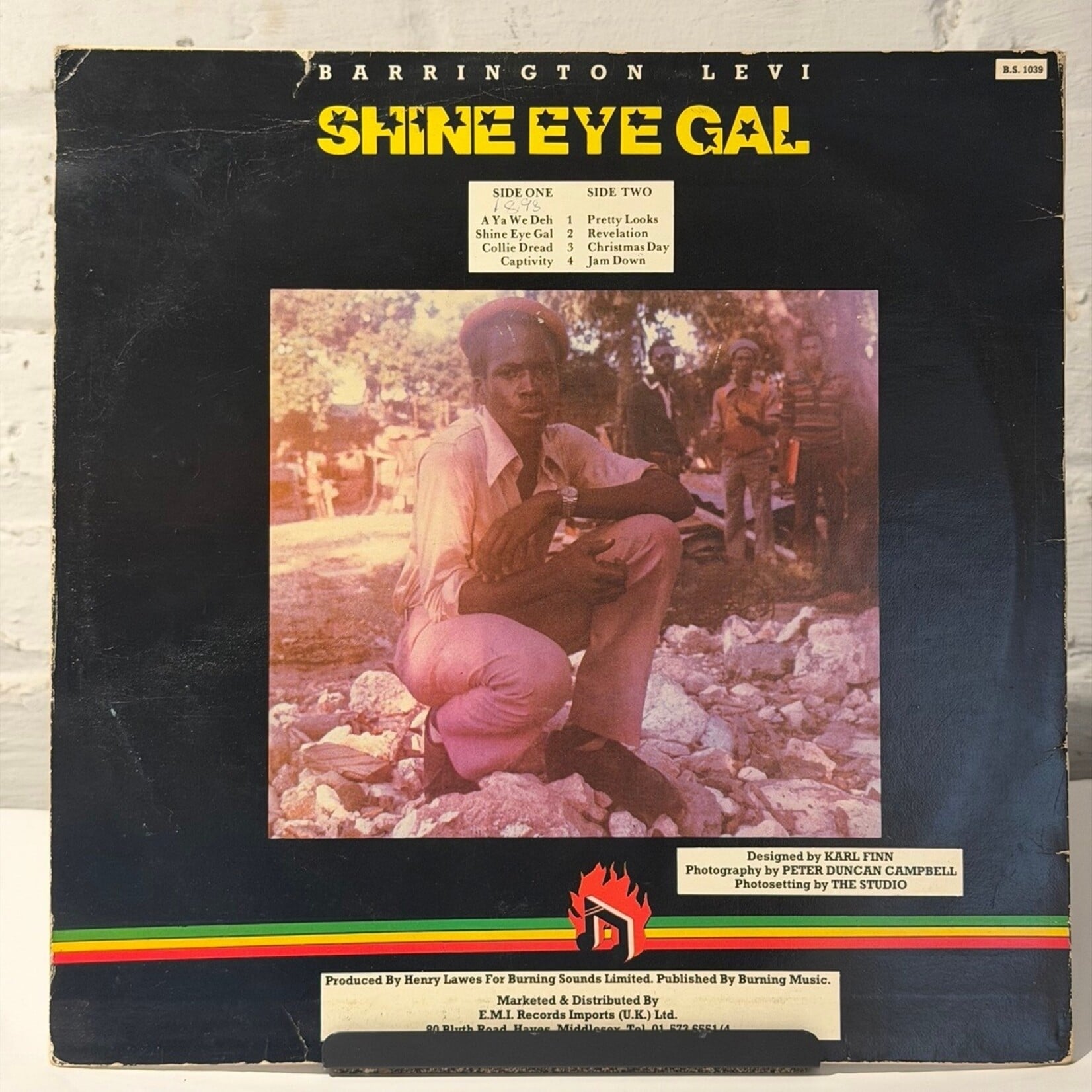 [Kollectible Vinyl] Levy, Barrington: Shine Eye Gal (1979, UK, Barrington Levy Typo, VG) {BURNING ROCKERS}