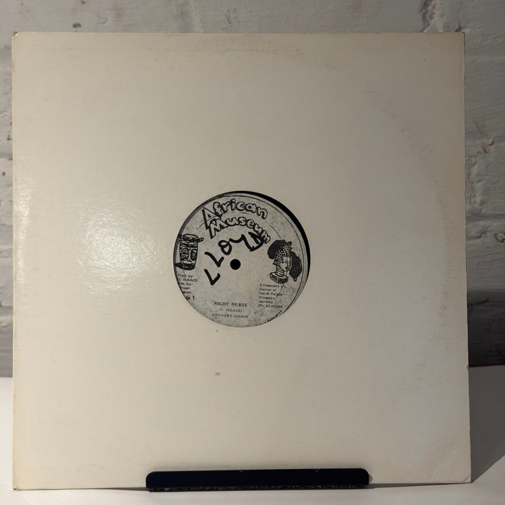 [Kollectible Vinyl] Isaacs, Gregory: Night Nurse (1982, JAMAICA, Extended Version w/Dub, 12" 45 rpm, VG) [AFRICAN MUSEUM]