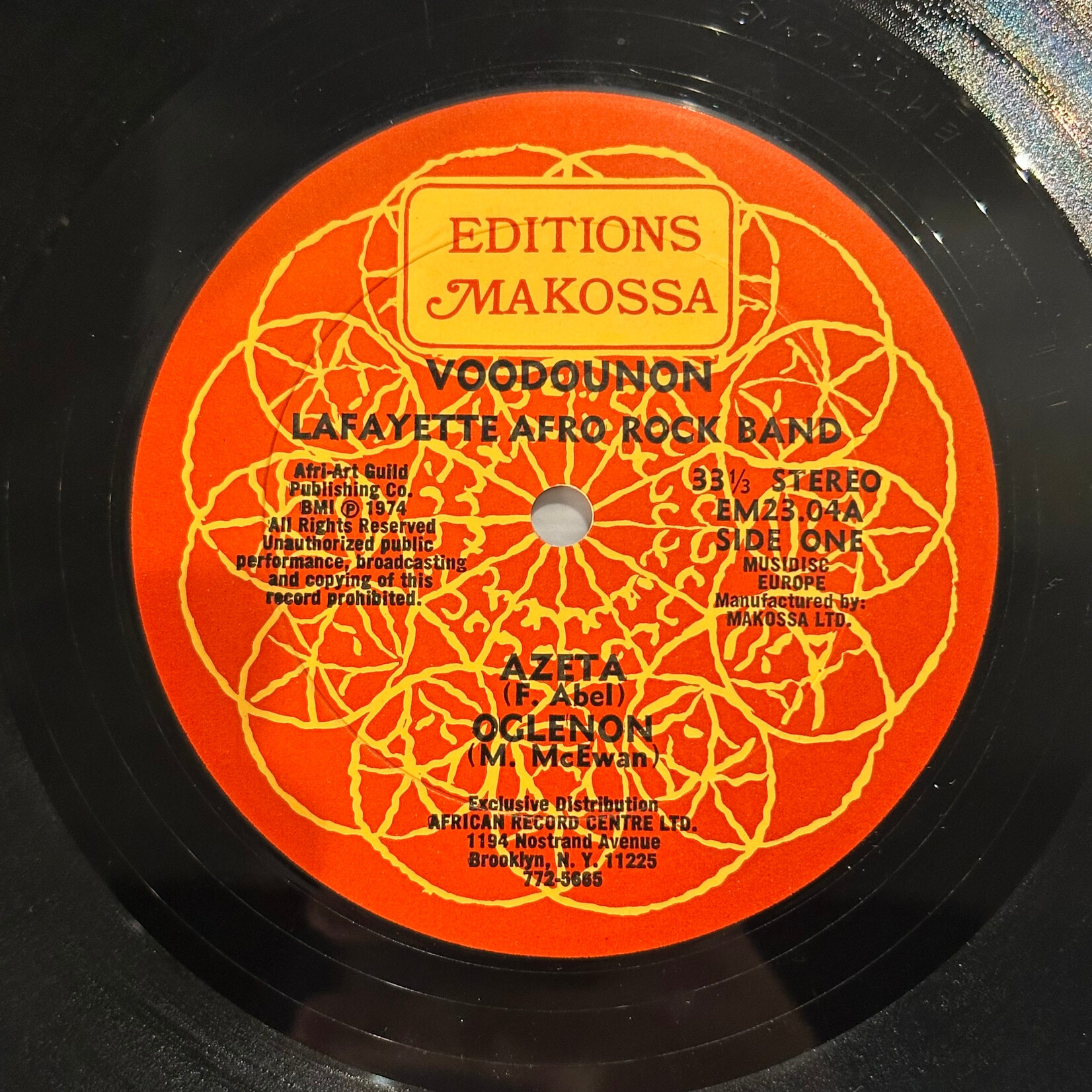 [Kollectible Vinyl] Lafayette Afro Rock Band: Voodounon (American Afrobeat Group, 1974, USA, VG+) [EDITIONS MAKOSSA}