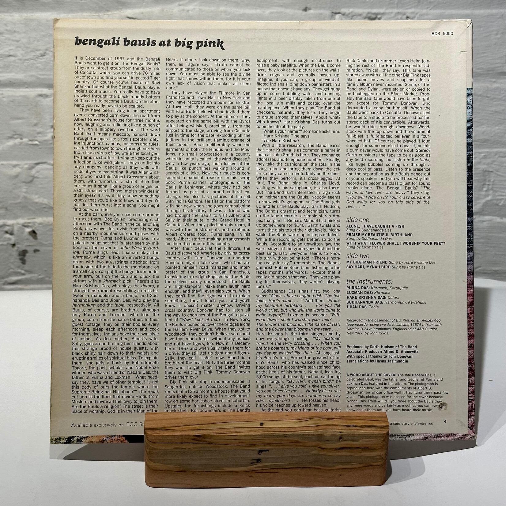 [Nick's Disk Pics] Bengali Bauls: At Big Pink (1969, USA, VG) [BUDDAH]
