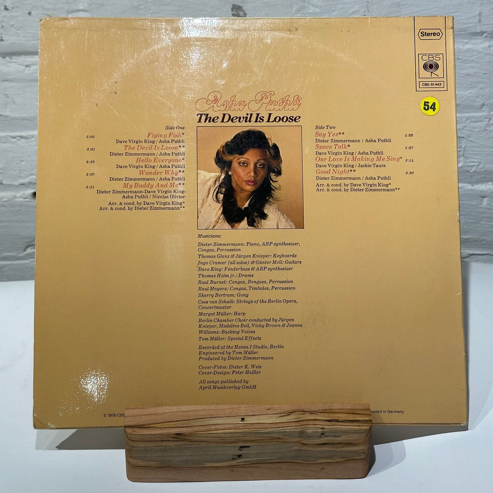 [Nick's Disk Pics] Puthli, Asha: The Devil Is Loose (1976, GERMANY, VG+) [CBS]